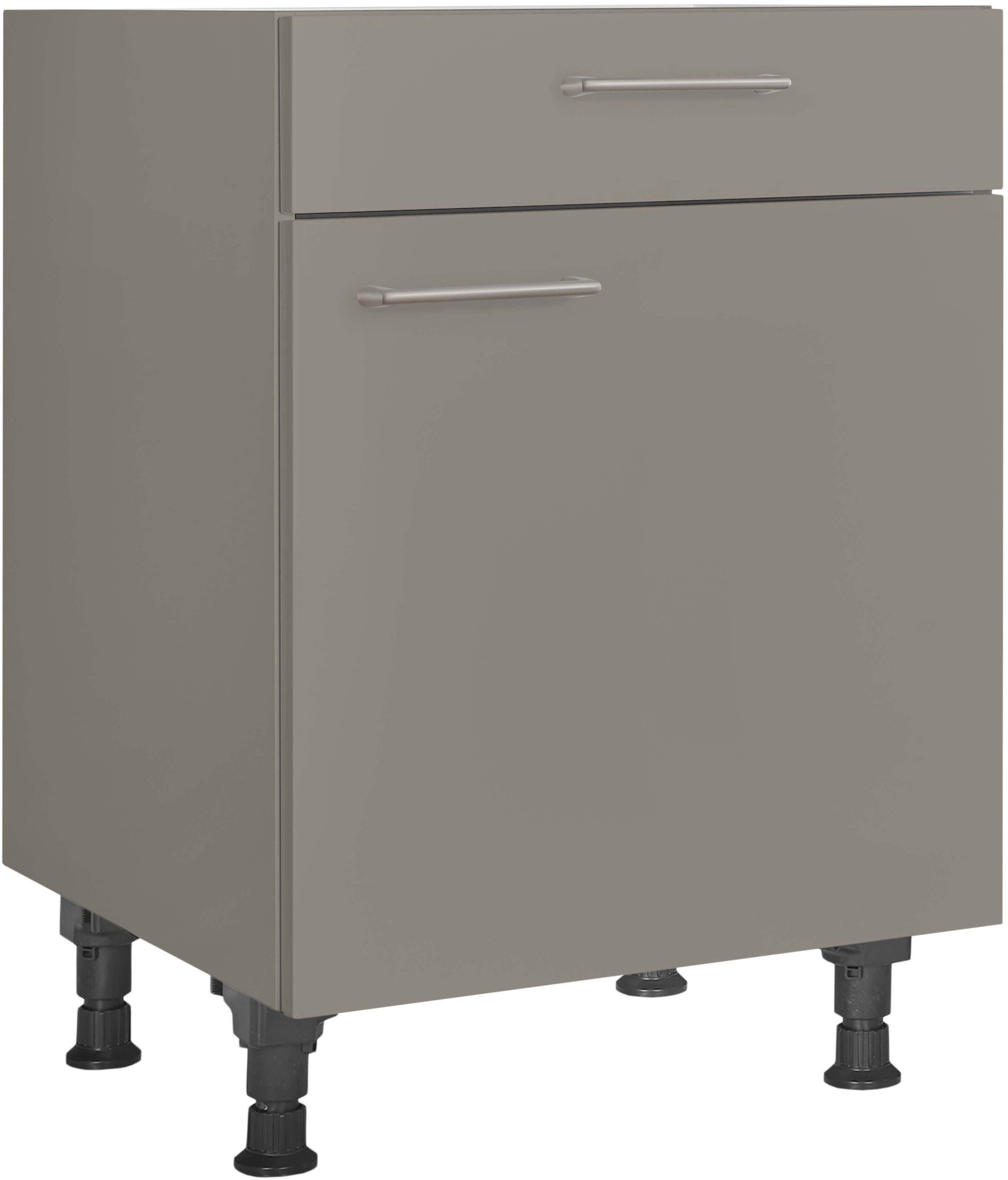 nobilia® Unterschrank "Laser", Ausrichtung wählbar, vormontiert, in den Breiten 30, 45 und 60 cm Breite, mit höhenverstellbaren …