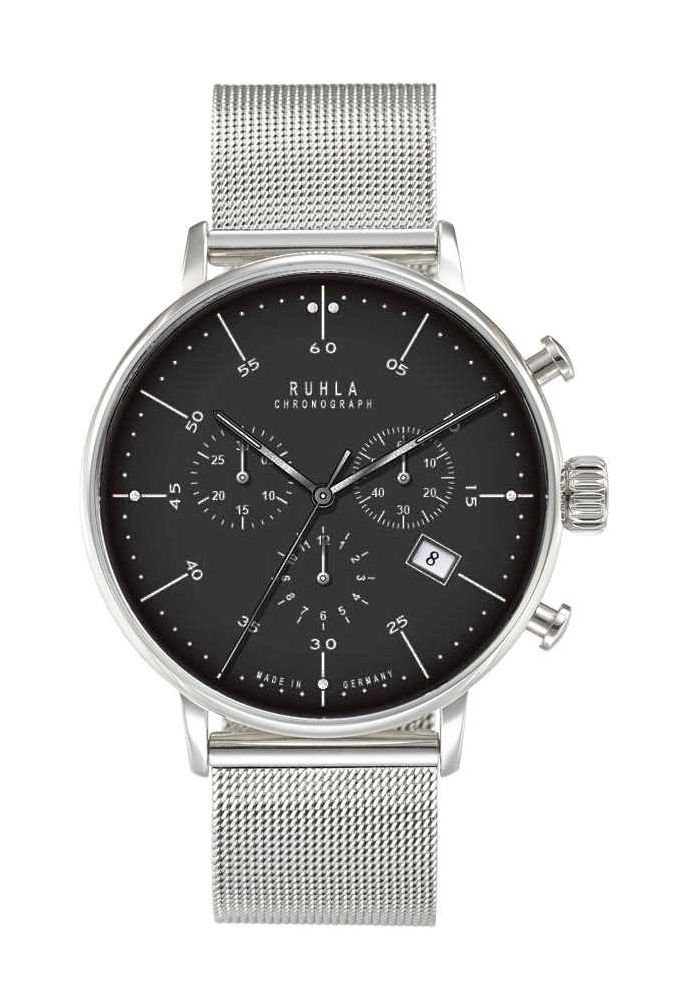 UMR Ruhla Chronograph Herrenuhr 91204M - Milanaiseband - 42 mm, Made in Germany