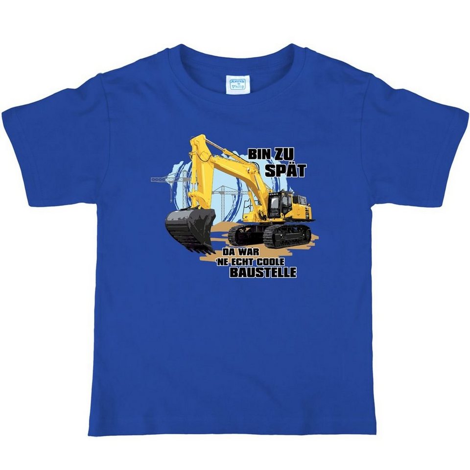 T-Shirt Total T-Shirt Bagger Motiv mit Spruch für Kinder