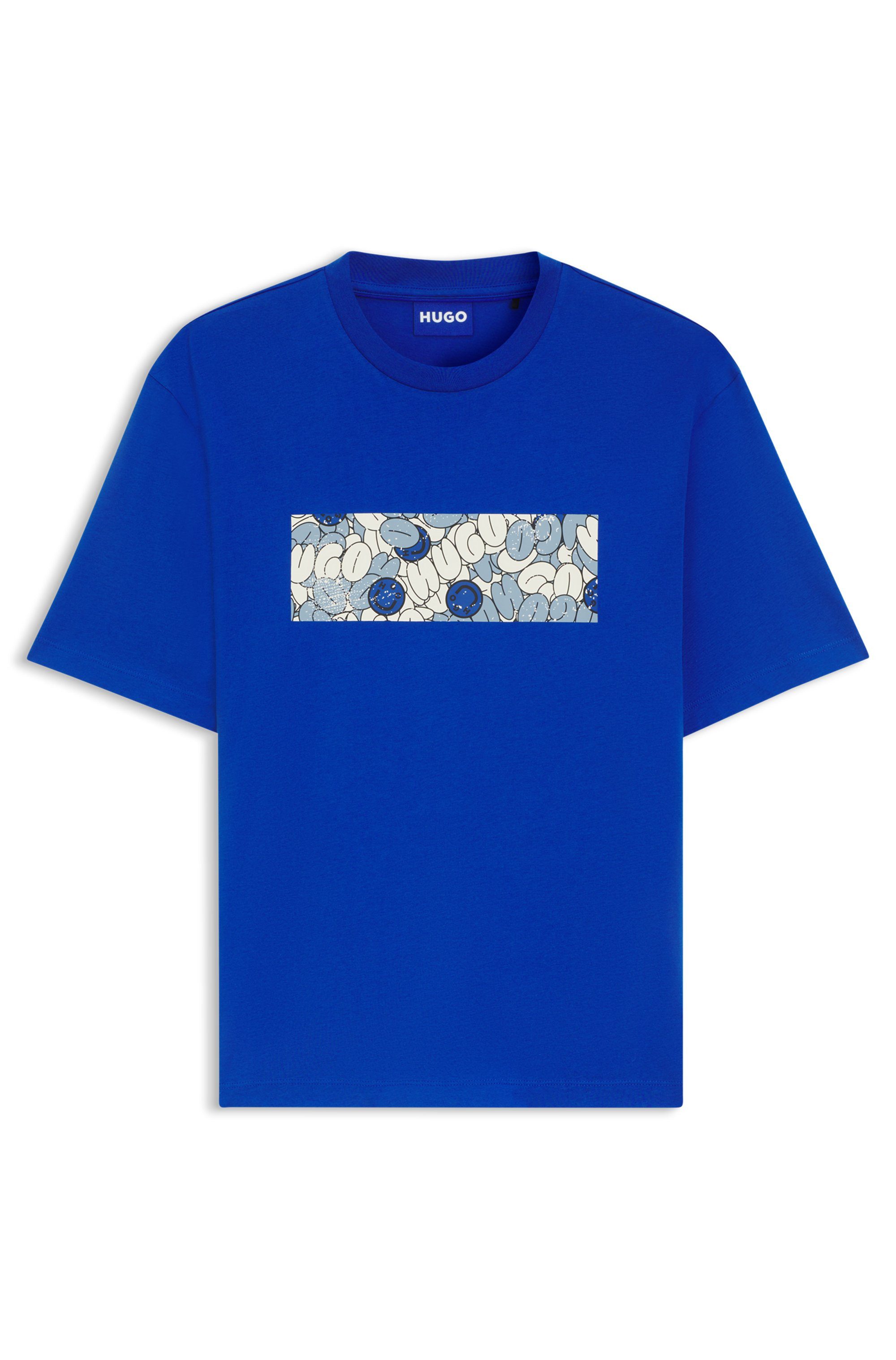 HUGO T-Shirt Nurix mit coolem Druck – Bild 4 von 5