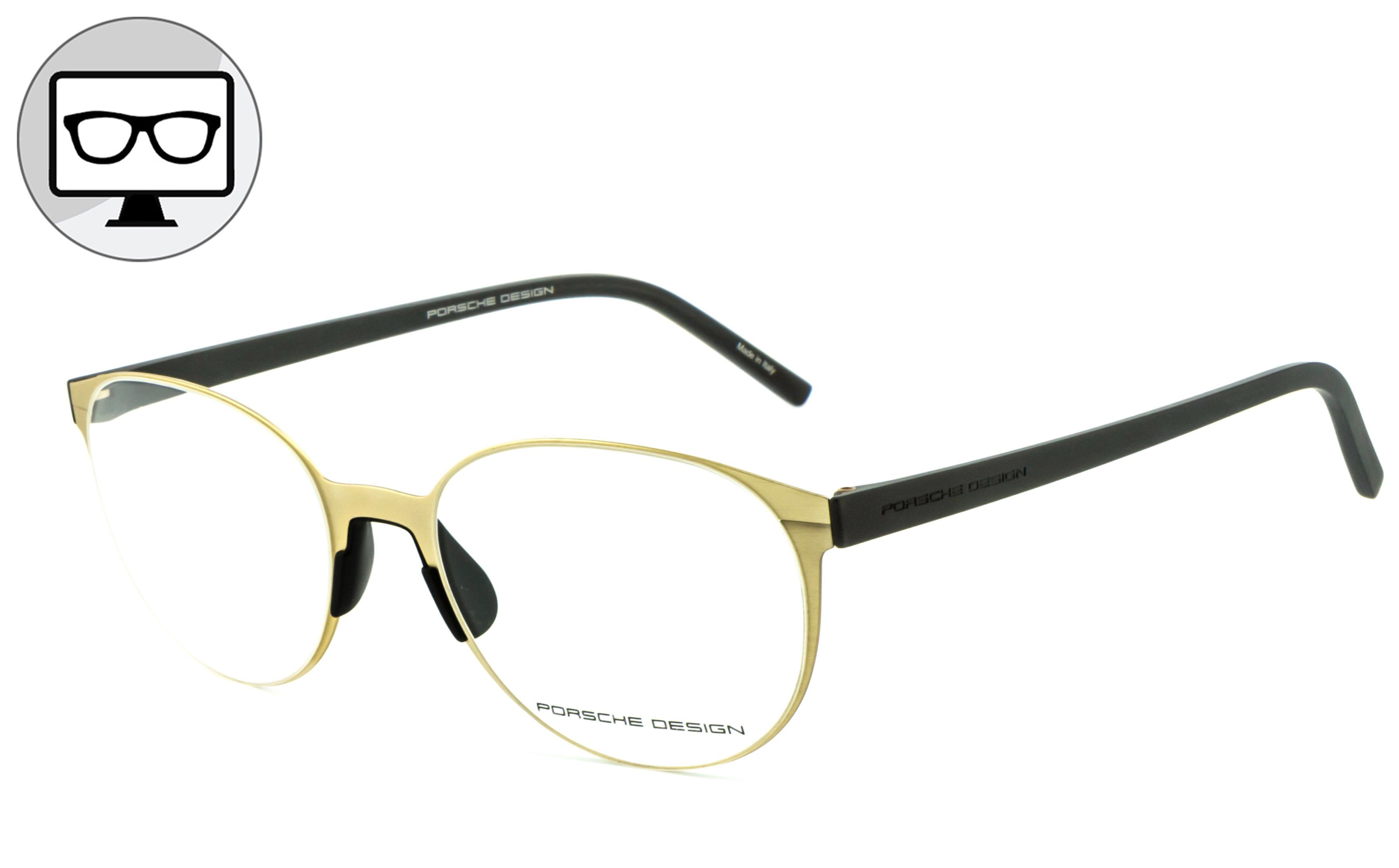 PORSCHE Design Brille Blaulichtfilter Sehstärke Brille, Blaulicht Bildschirmbrille, Brille, Gamingbrille, Bürobrille, ohne