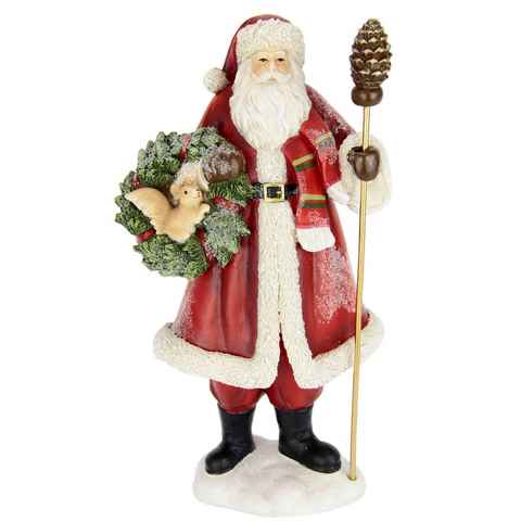 I.GE.A. Dekofigur Nikolaus, Santa Claus Figur, Nikolaus Dekoration, Dekofigur