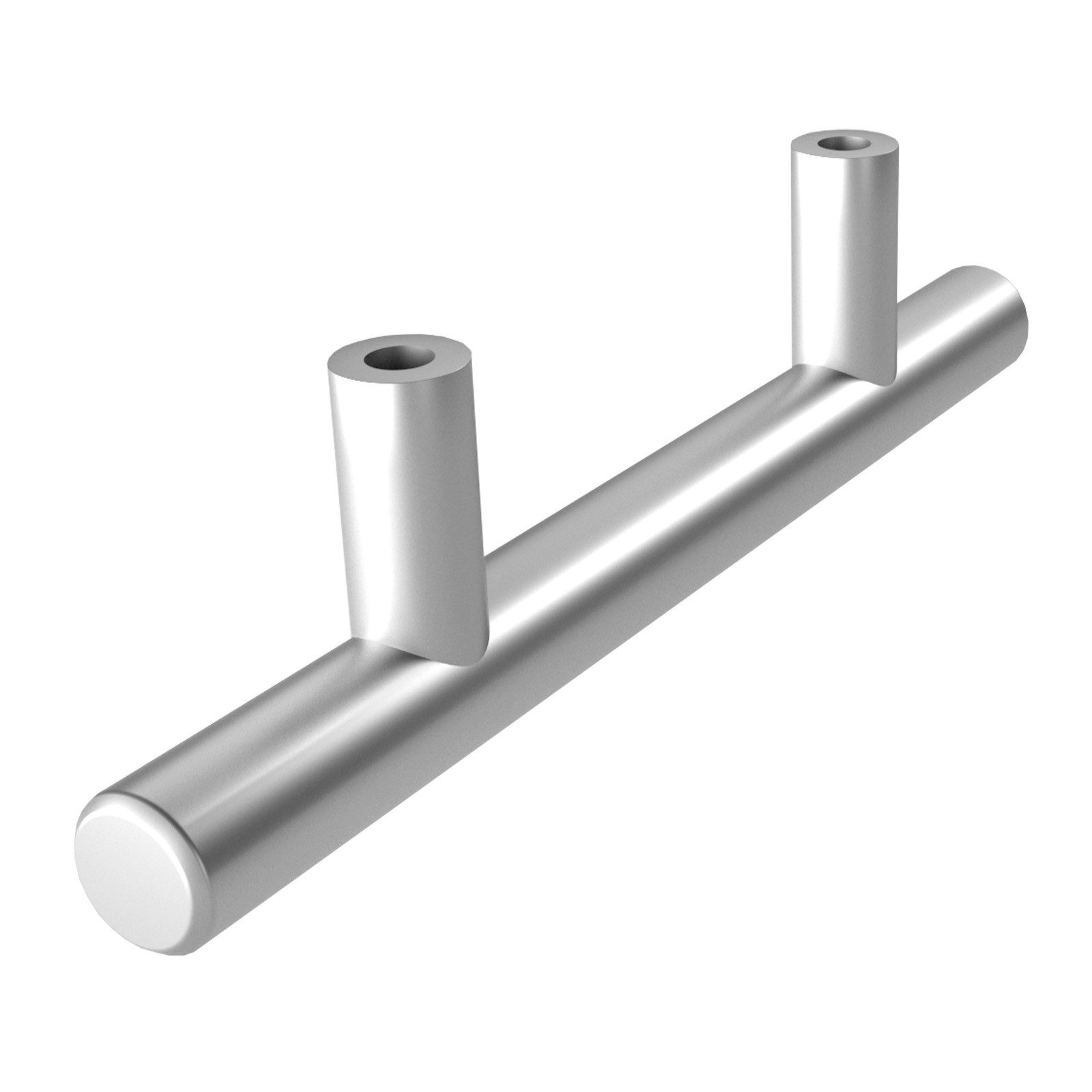 SO-TECH® Möbelgriff Stangengriff G12 Chrom matt Ø 12 mm BA 64 - 480 mm, Lochabstand 64 mm - inkl. Schrauben