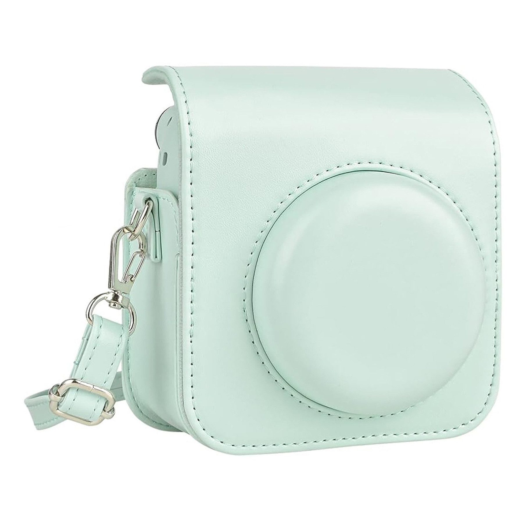 Mutig Kameratasche mini Camera Tasche,Kompatibel mit Fujifilm Instax Mini 12 Kameratasche (Kamera Tasche Ästhetisch Kunstleder Hülle, für Sofortbildkamera Tasche)