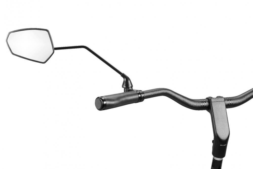 Ergotec Fahrradspiegel ergotec, Rückspiegel M-77LV, einklappbar, langarm, großer Spiegel, Kun