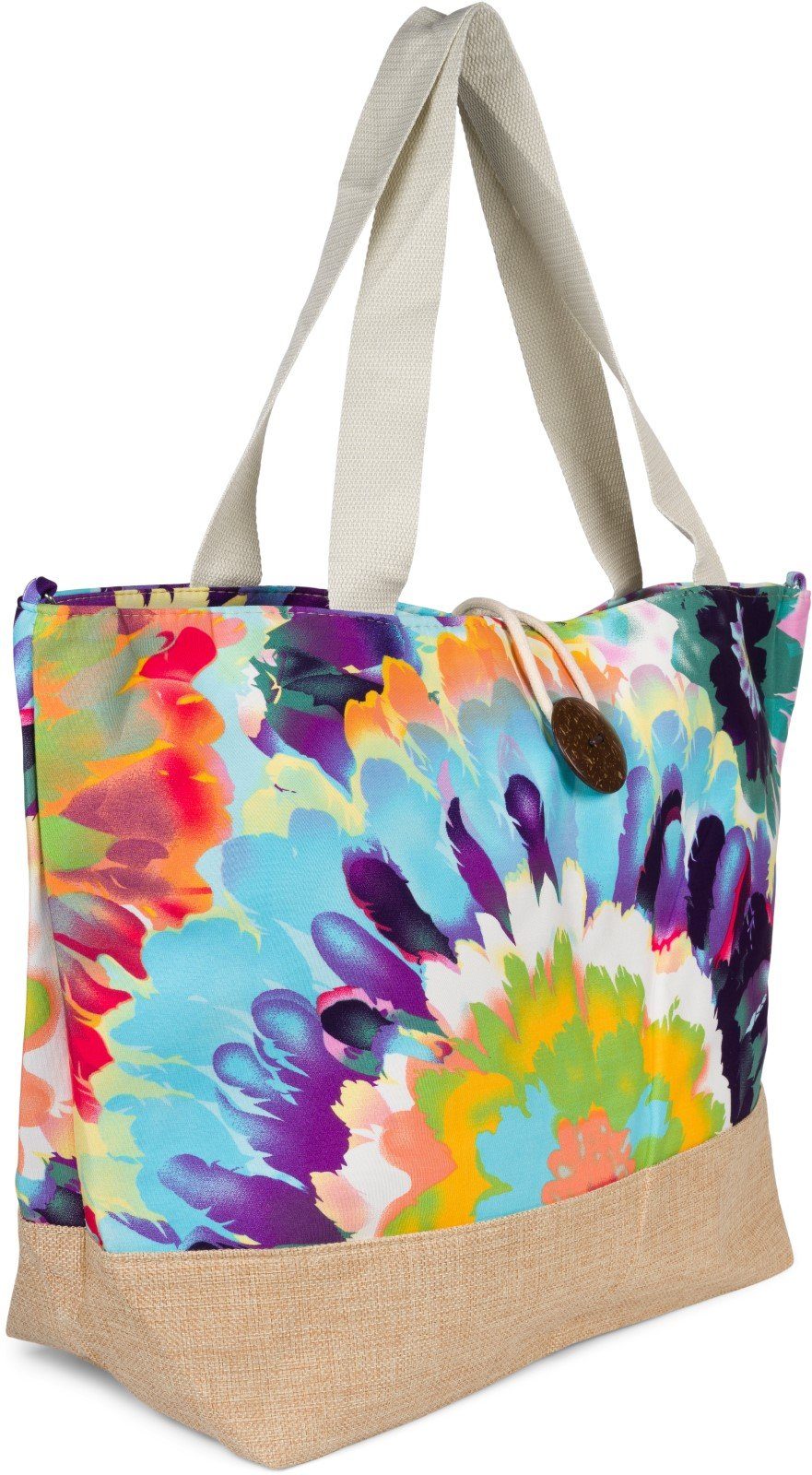 styleBREAKER Strandtasche Strandtasche mit Blumen Muster günstig online kaufen