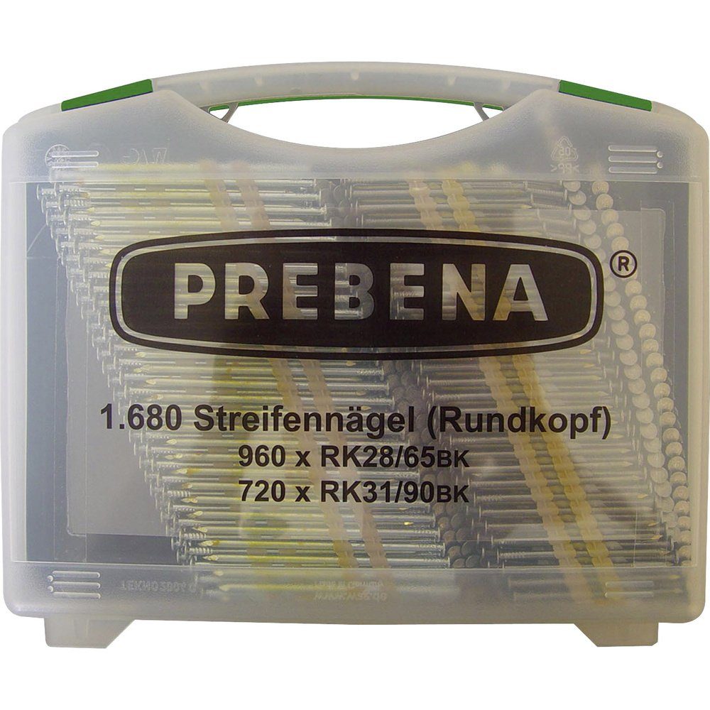 Prebena Handtacker Prebena RK-Box Rundkopf-Streifennägel-Set 1680 St.