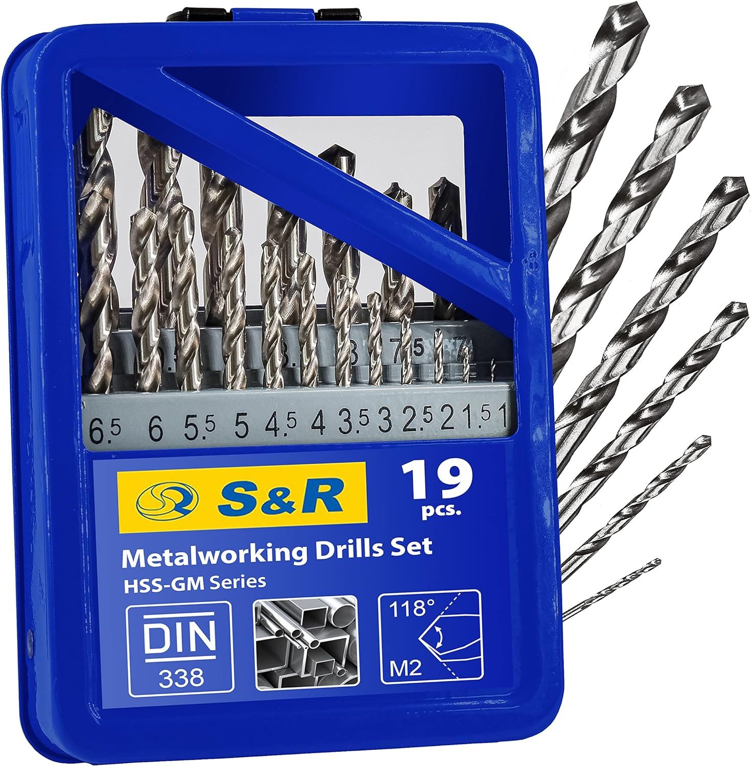 S&R Metallbohrer Industrie-Qualität, extra hohe Standzeit,118° Spitzenwinke günstig online kaufen