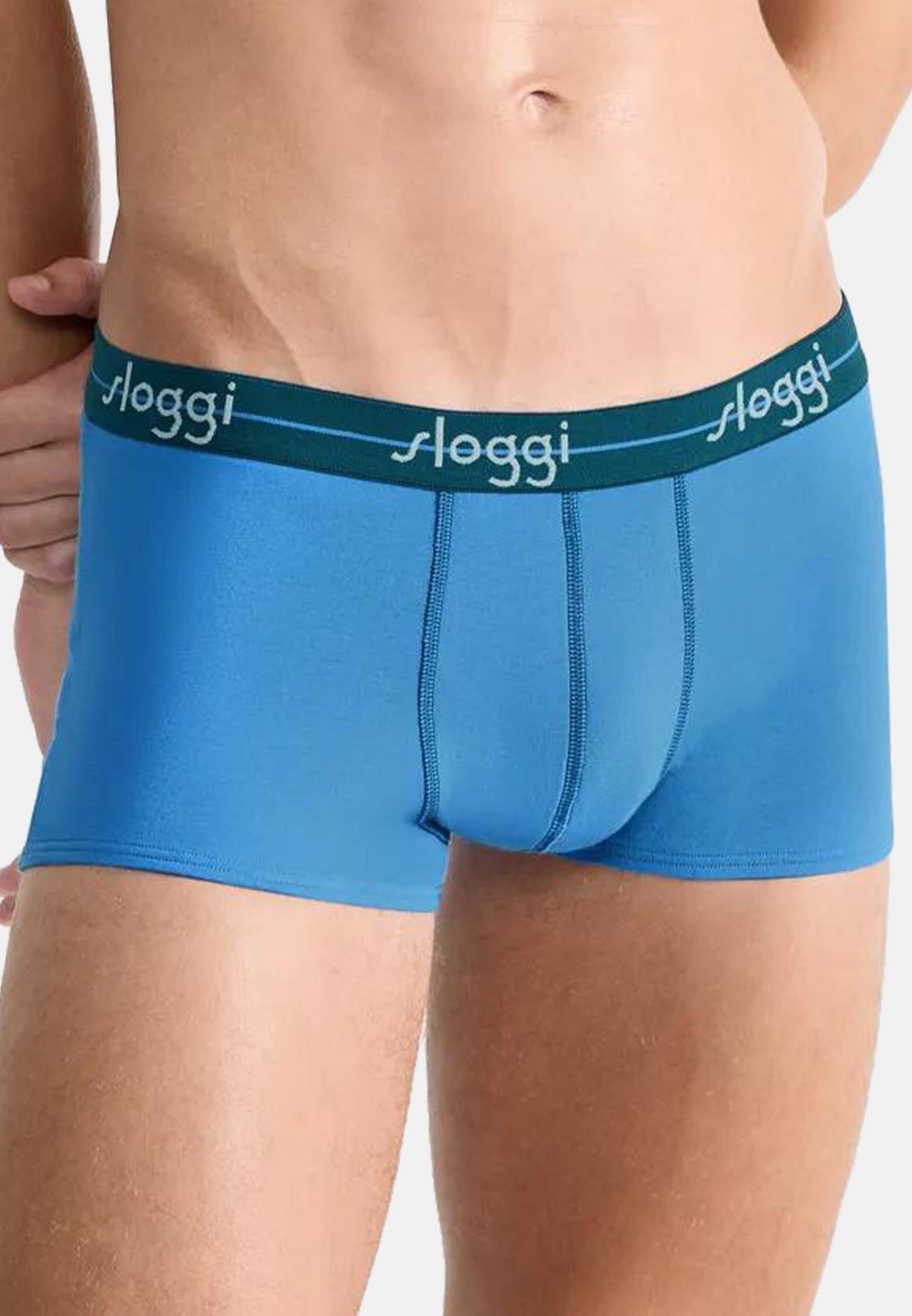 sloggi Retro Boxer 4er Pack Start (Spar-Set, 4-St) Hipster Short / Pant - Baumwolle - ohne Eingriff - Atmungsaktiv