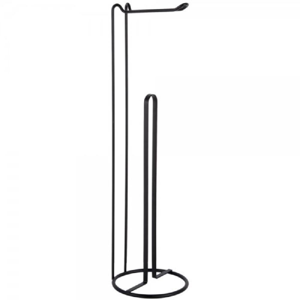 Present Time Badaccessoire-Set WC-Rollenhalter Wired Metal Black (15x44cm)
