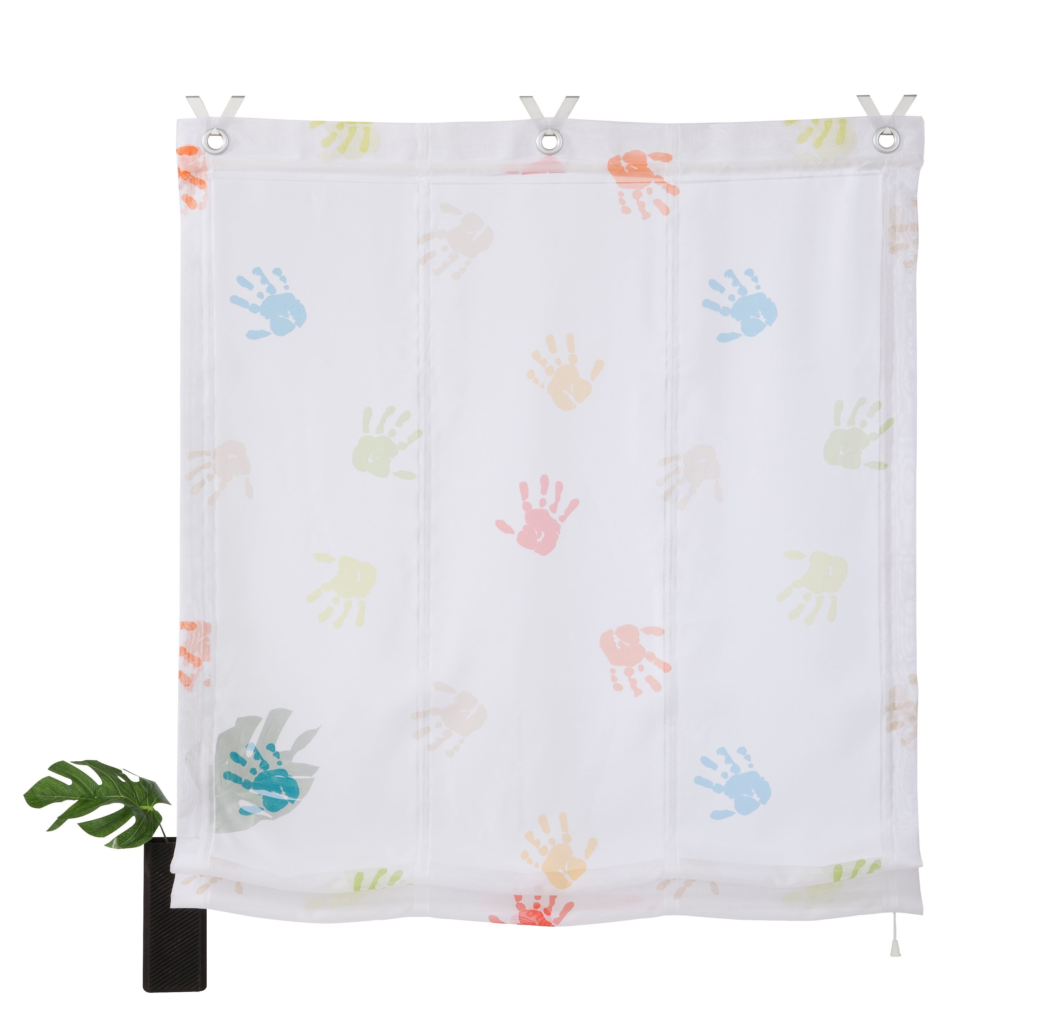 Kutti Raffrollo Hände, mit Hakenaufhängung, ohne Bohren, transparent, Polye günstig online kaufen