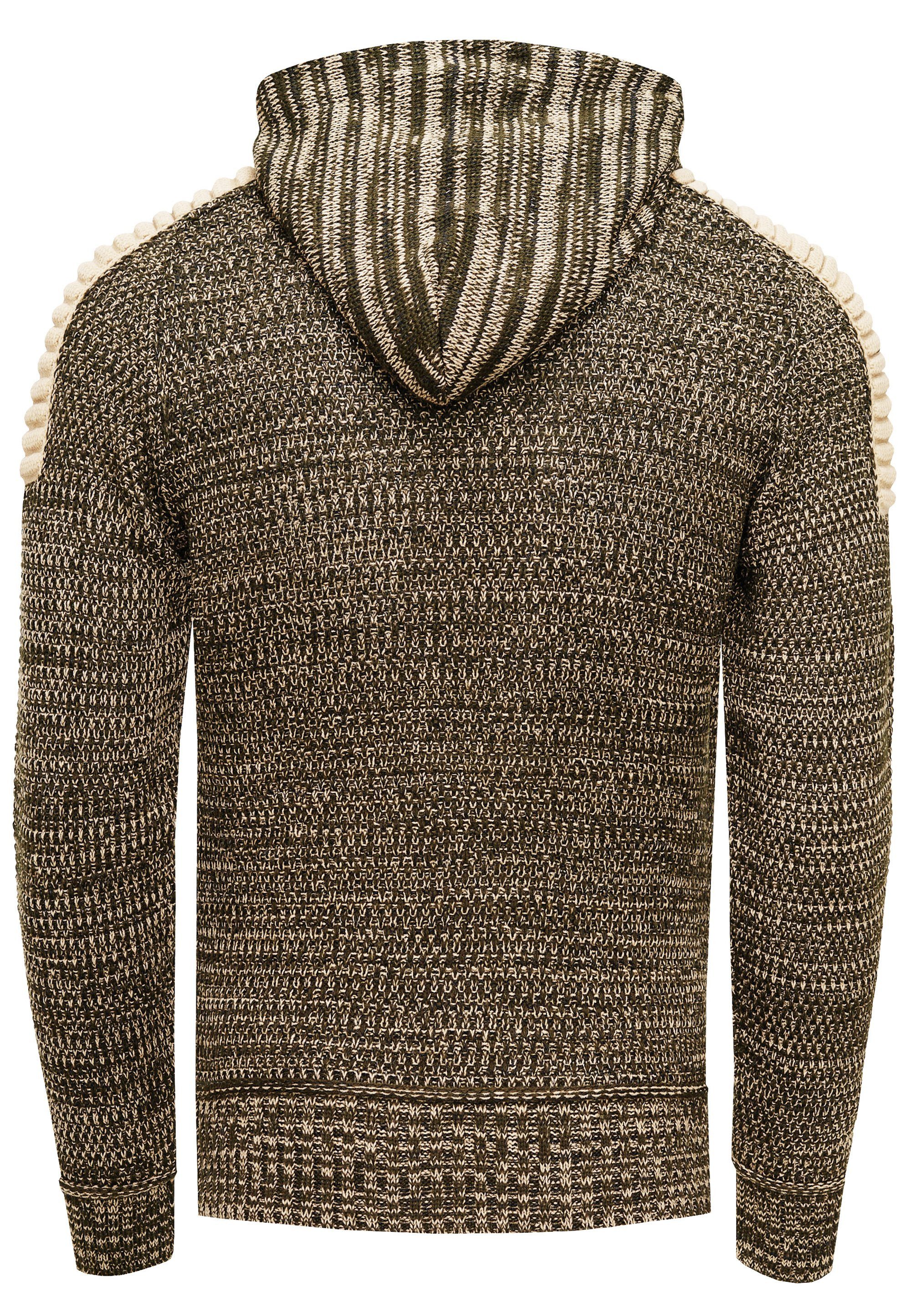 Rusty Neal Kapuzensweatshirt Knitwear mit praktischem Reißverschluss günstig online kaufen