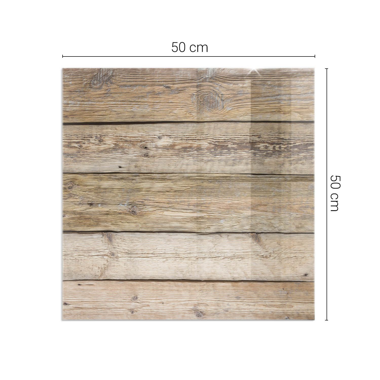 Tulup Bodenschutzplatte Beige Textur von Holzbrettern, Gehärtetem Glas Kaminöfen Schutzplatte – Bild 4 von 5