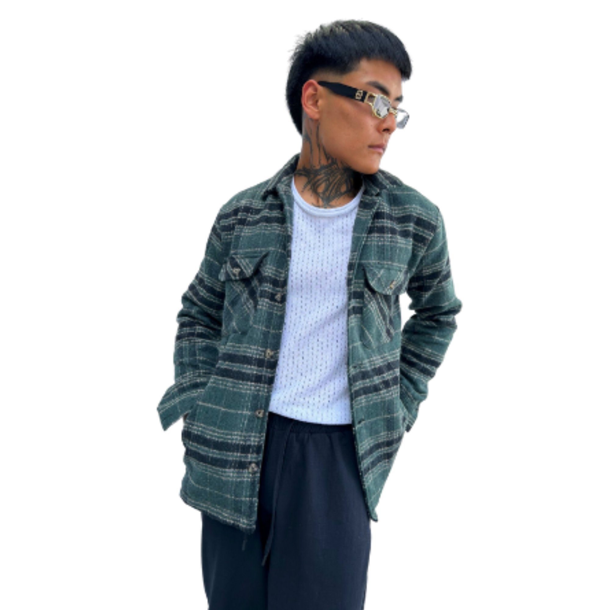 Flanellhemd Herren Flanell Jacke Holzfällerhemd, Outdoor Baumwolle Freizeithemden