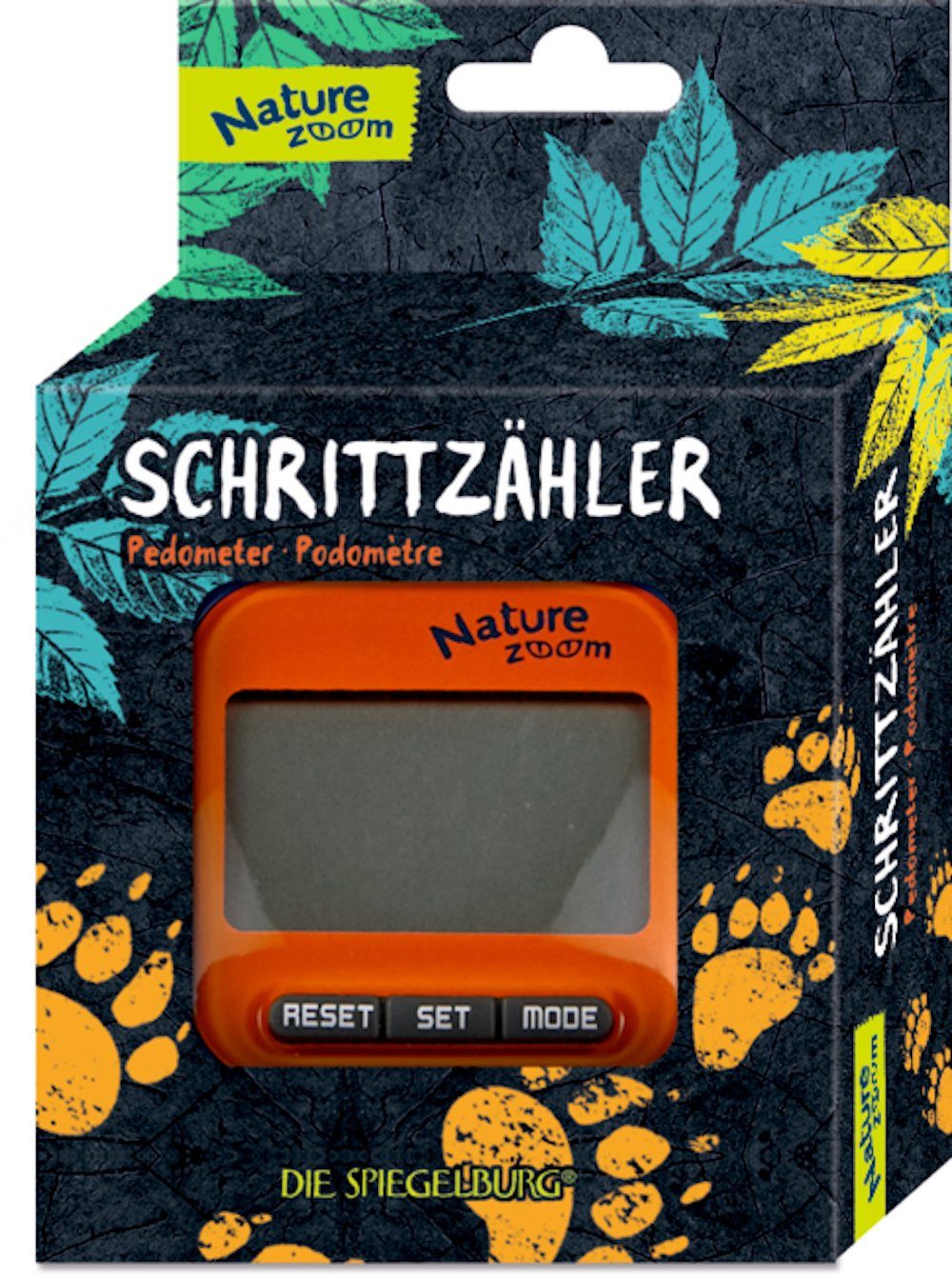 Coppenrath Schrittzähler Schrittzähler Nature Zoom (Set, 1), mit Gürtelclip und Anleitung