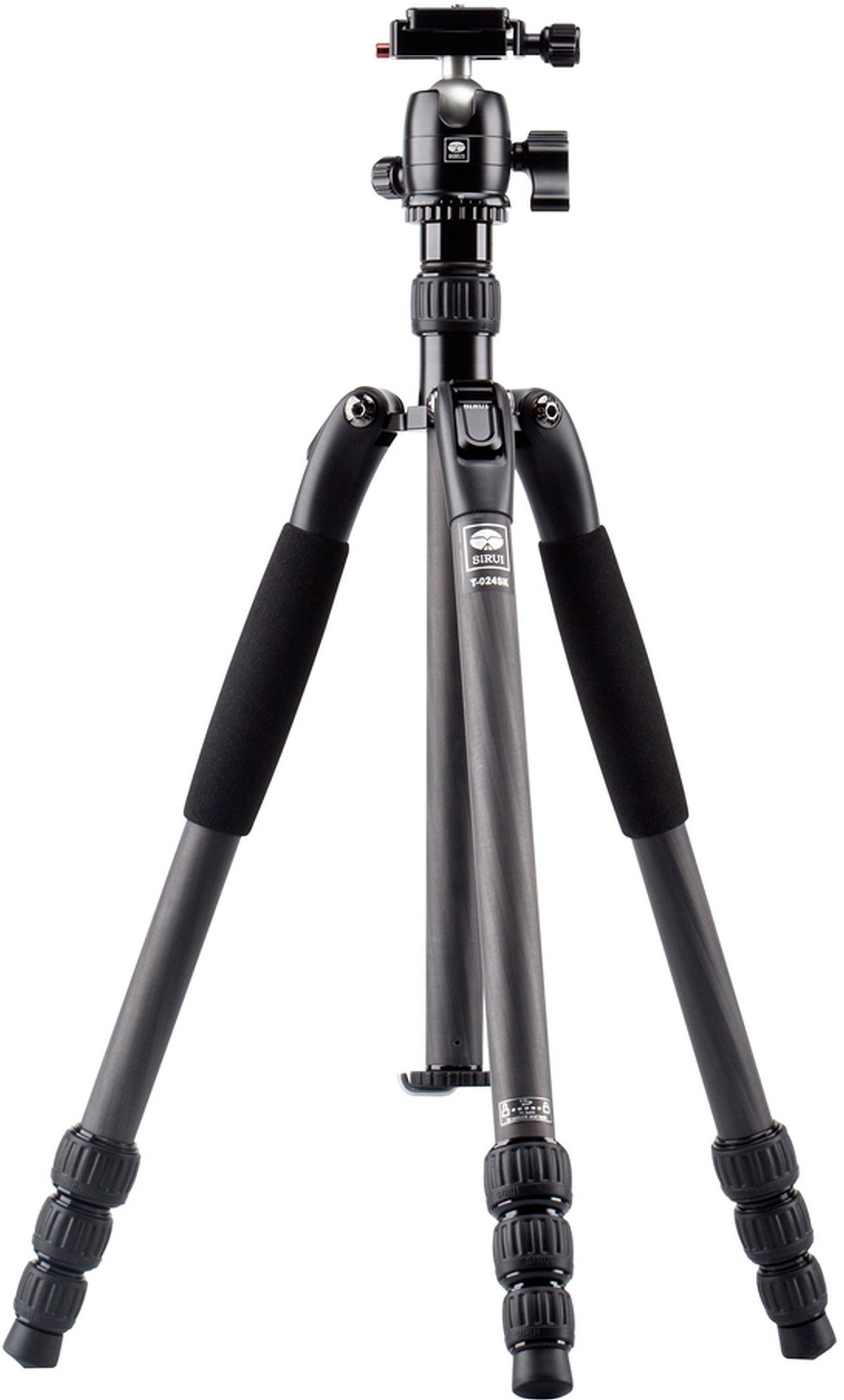 T-024SK+B-00K Traveler Ligth Dreibeinstativ Carbon Stativhalterung