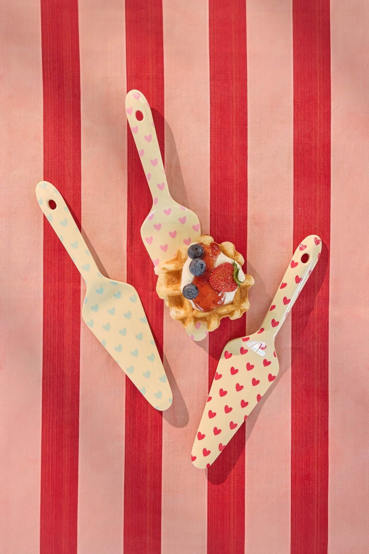 rice Tortenheber Rice Melamin Tortenheber - Herz Print 3er-SET