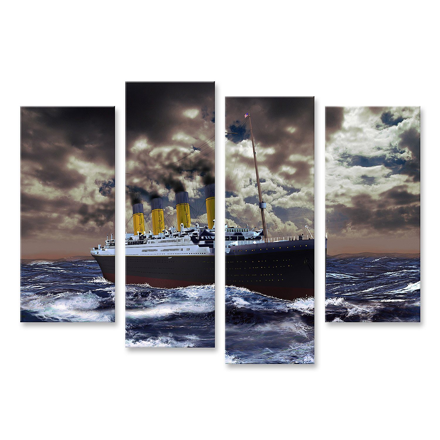 Leinwandbild Bild auf Leinwand Titanic Wandbild Poster Kunstdruck Bilder