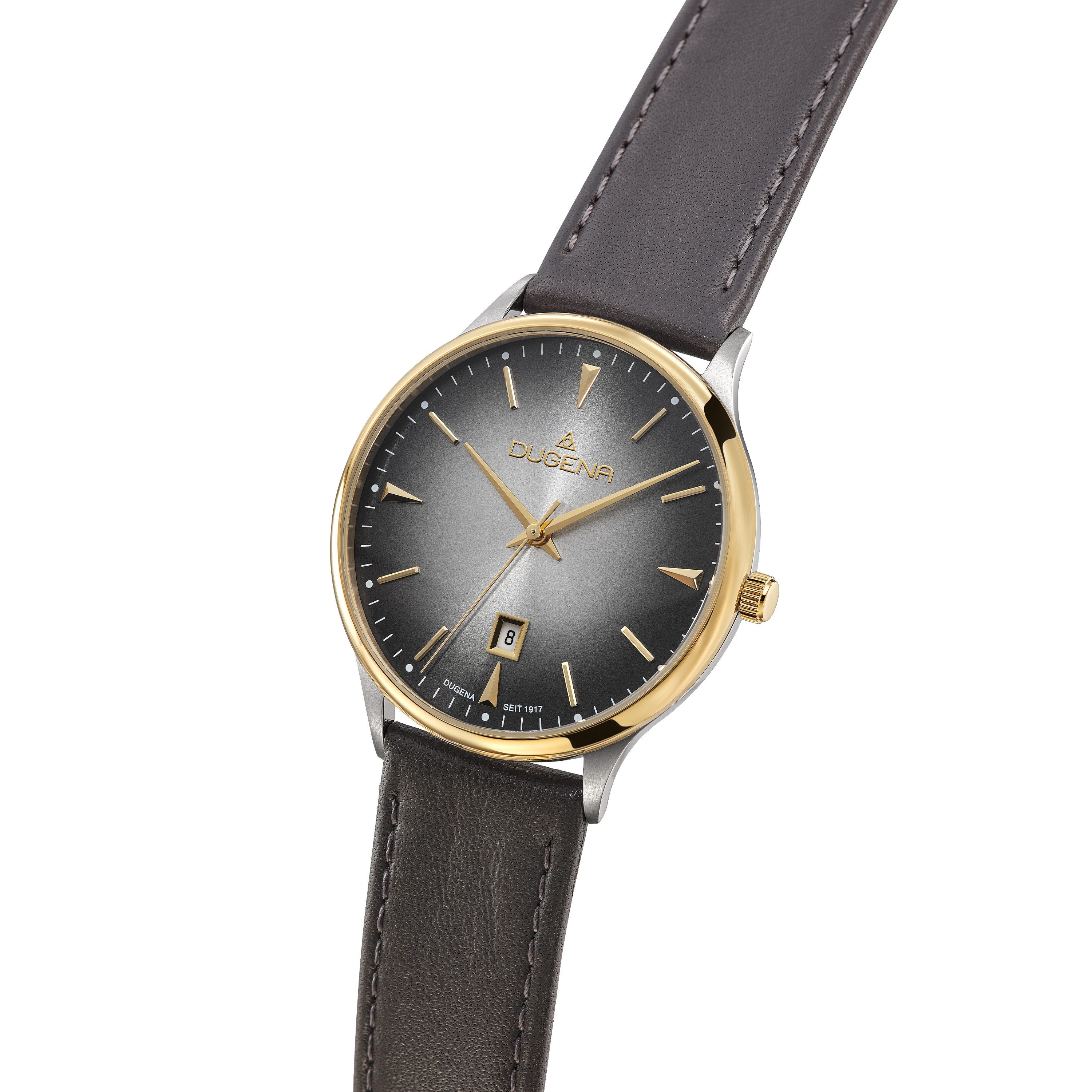 Dugena Quarzuhr Herren-Armbanduhr Grace, Quarzwerk, wasserdicht, 5 bar