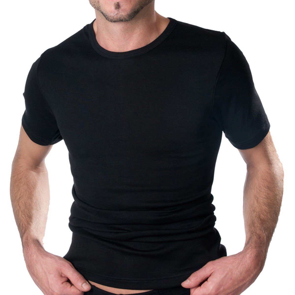 HERMKO Unterziehshirt 16800 2er Pack Herren Business kurzarm Unterhemd weic günstig online kaufen