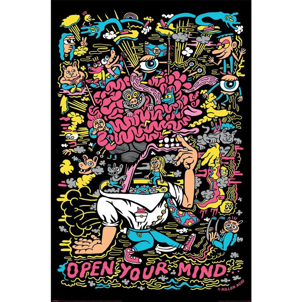 PYRAMID Poster Killer Acid Poster Open Your Mind - A Psychedelic Journey 61