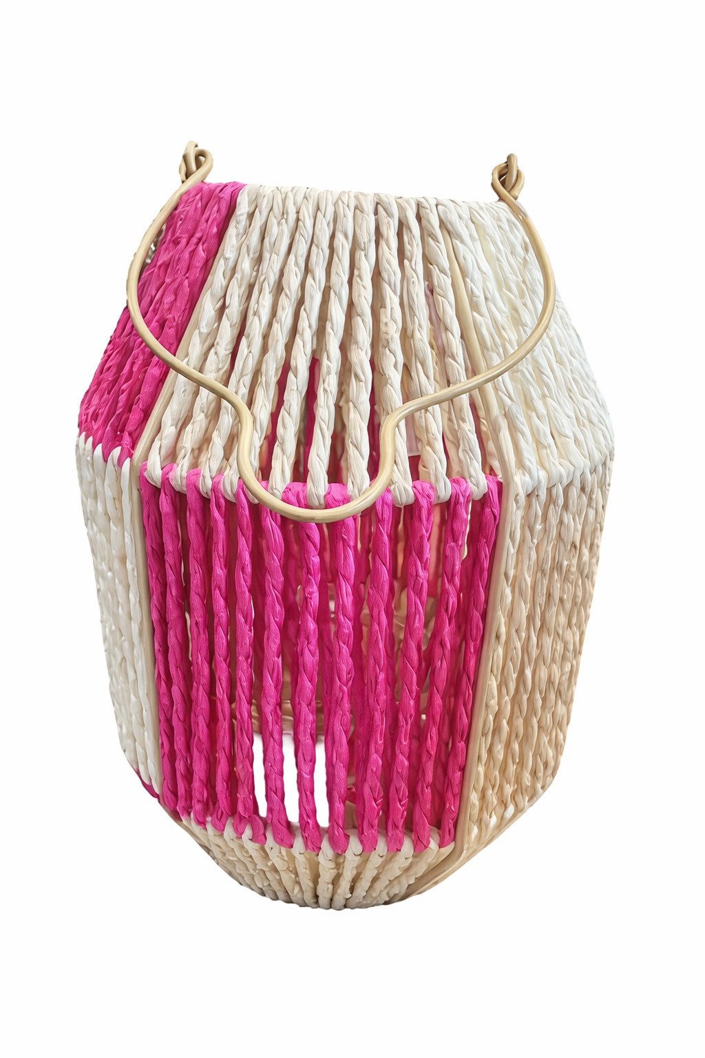 finehomegarden Kerzenlaterne Laterne mit Glas Einsatz natur/pink H25cm Glas Ø7,5cm H8cm Deko (1 St), Dekorative Gartenlaterne Tischlaterne für Kerzen Wohn- & Gartendeko