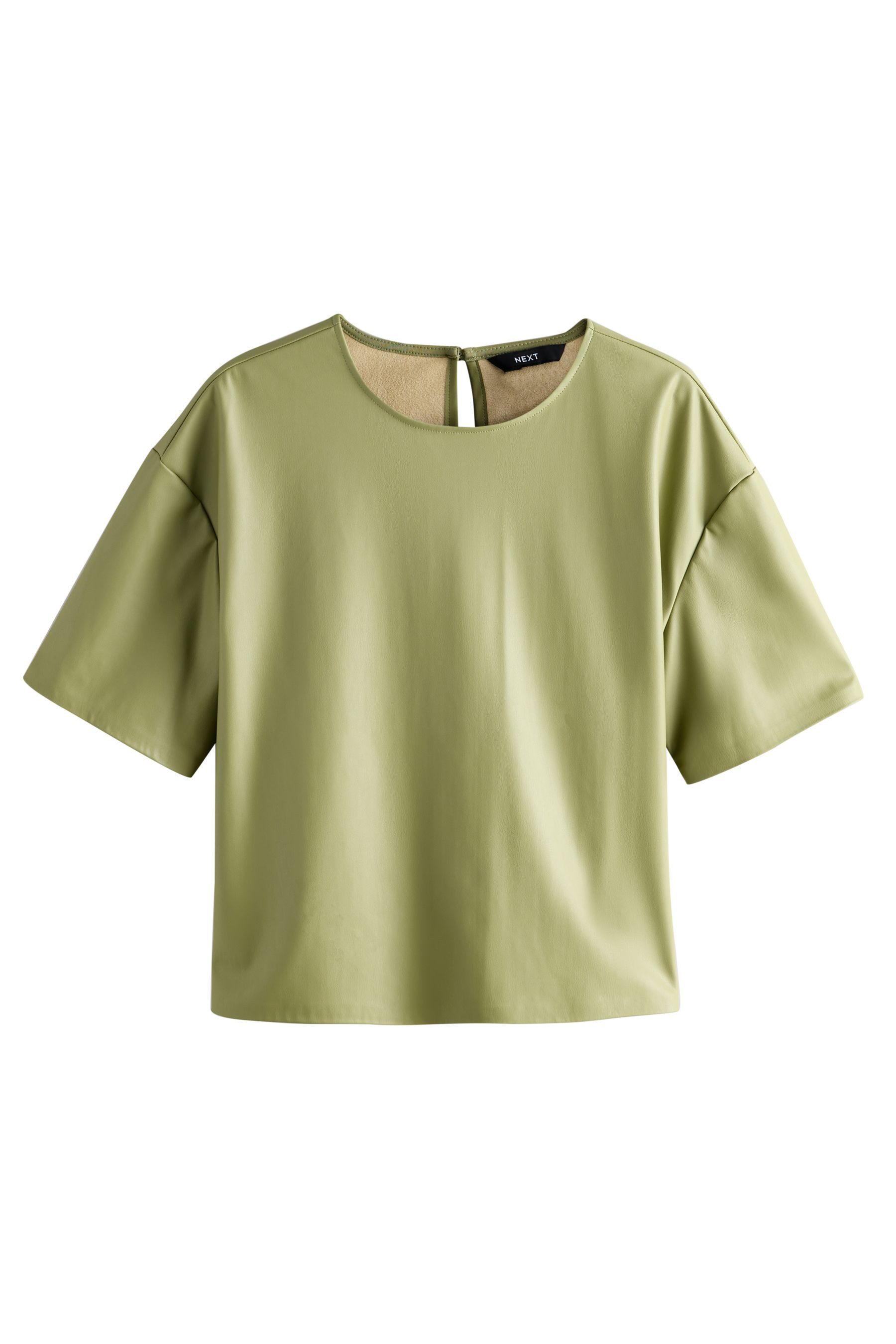 Next T-Shirt T-Shirt aus Kunstleder (1-tlg)