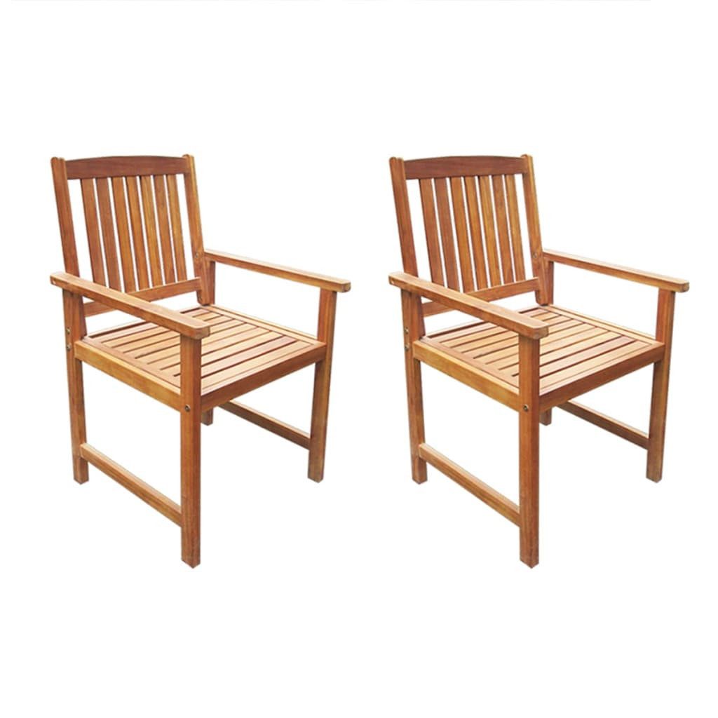 vidaXL Gartenstuhl Gartenstühle 2 Stk. Massivholz günstig online kaufen