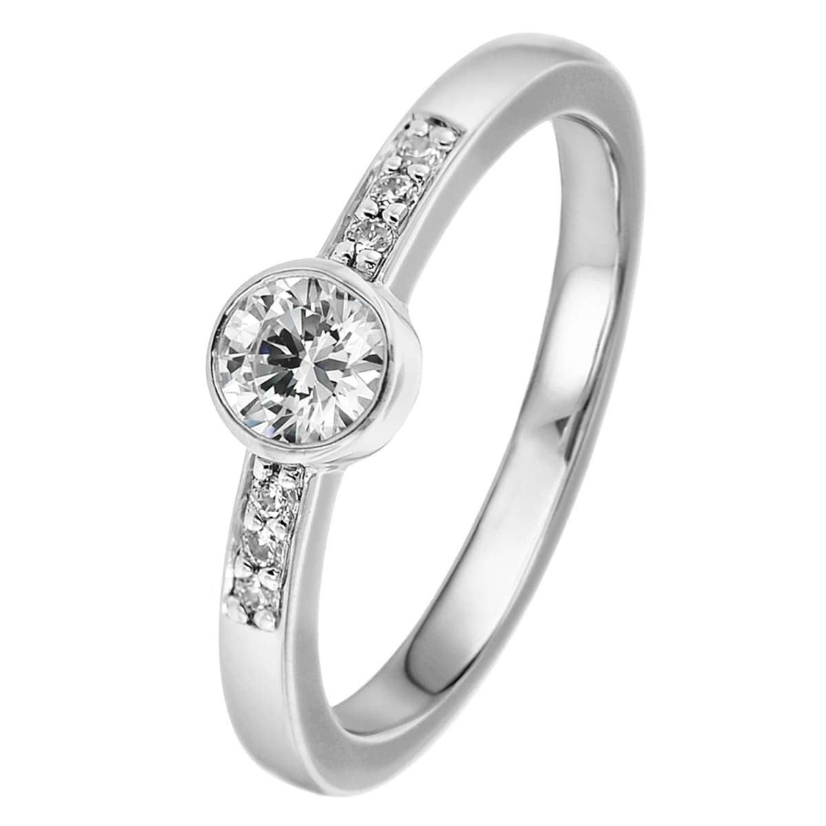 VIVENTY Solitärring 769721, für Damen-Ring Silber 925 Verlobungsring Zirkonia