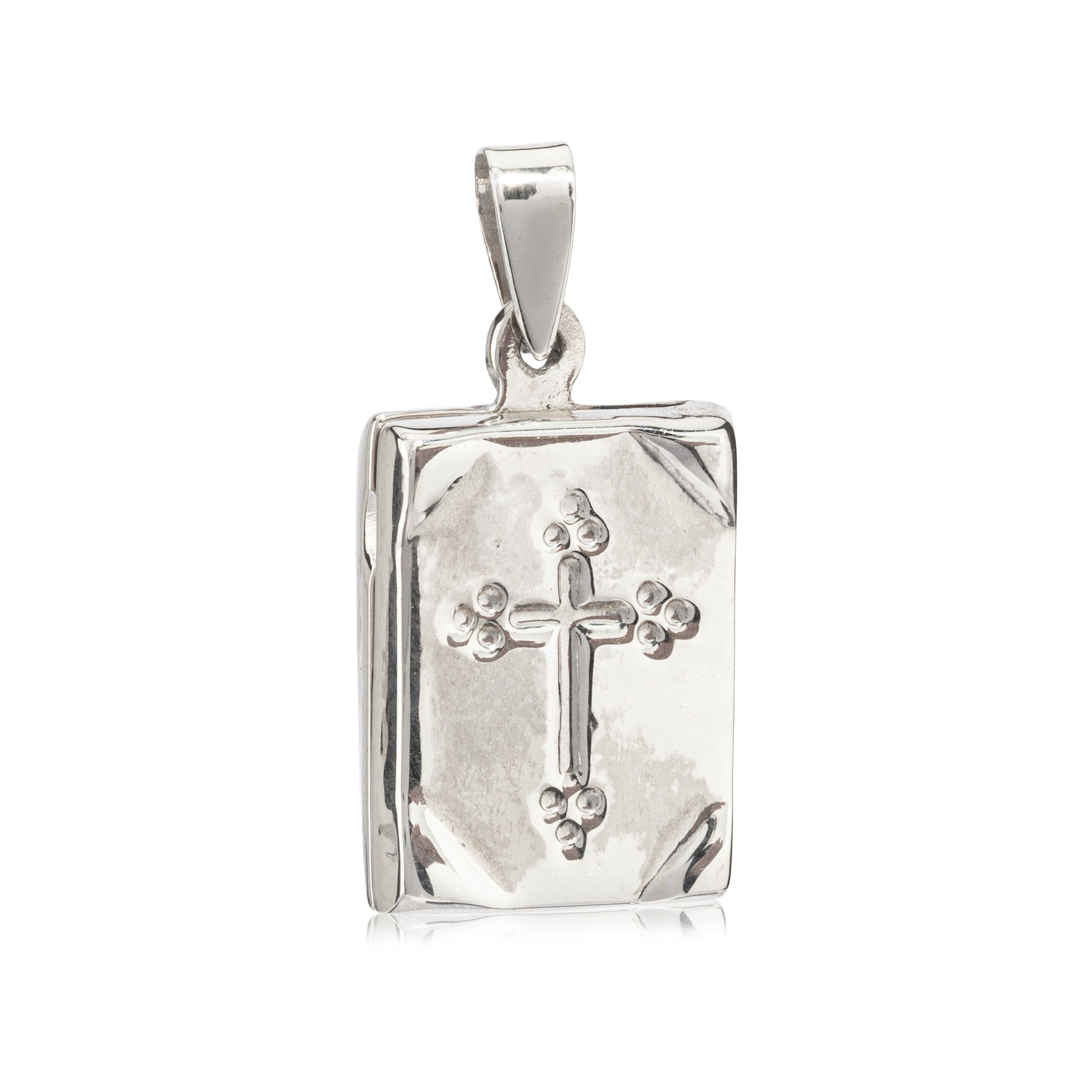 NKlaus Kettenanhänger Kettenanhänger Gothic Kreuz 925 Silber 2,5cm Kruz, 925 Sterling Silber Silberschmuck für Damen