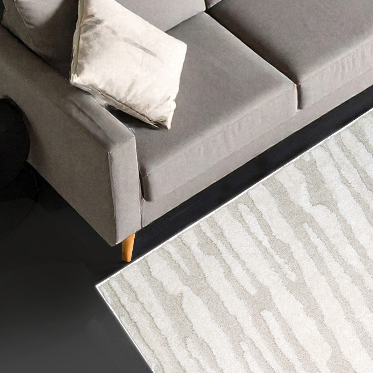 ArtUniverse Hochflor-Teppich 3D Hoch-Tief Teppich BEACH, günstig online kaufen