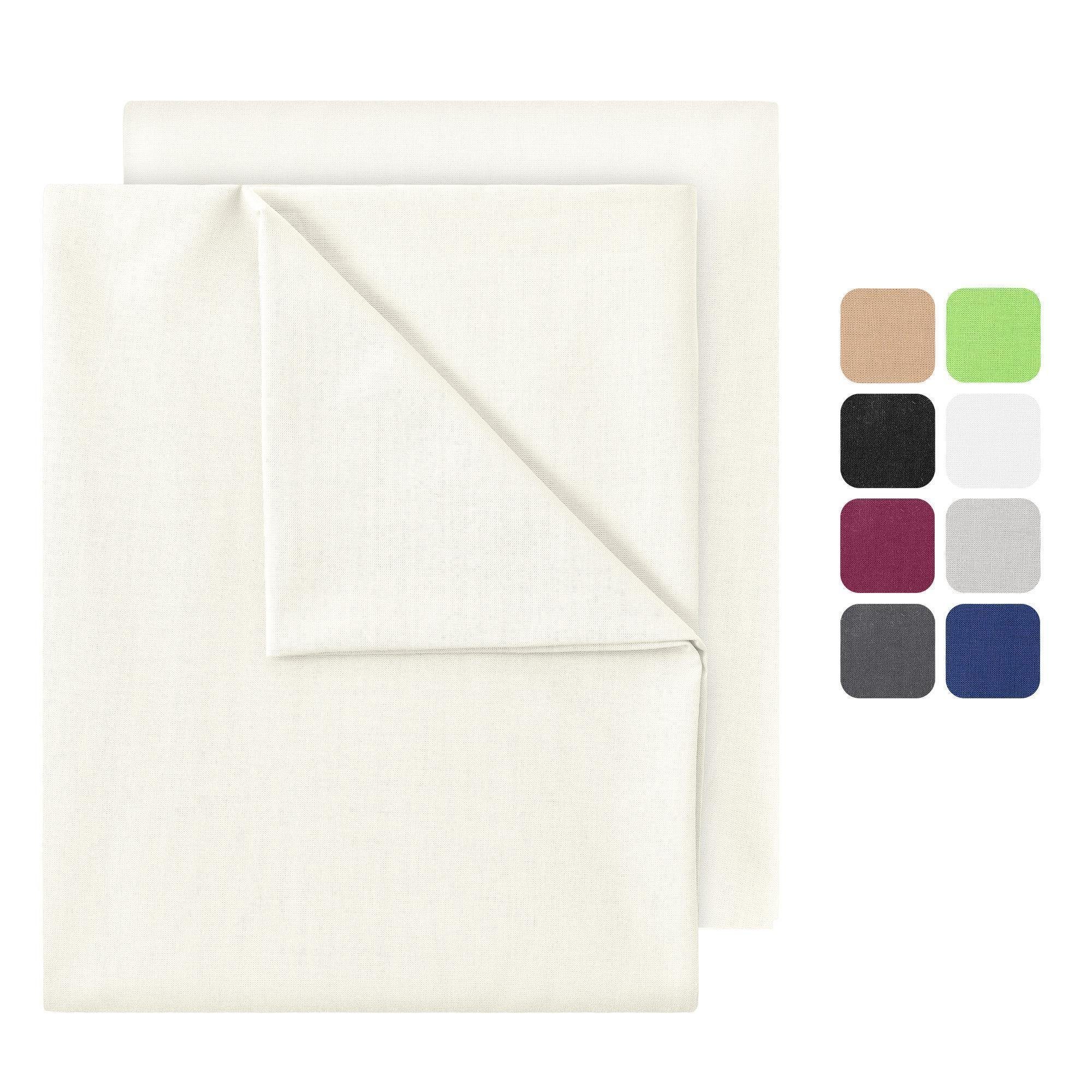 NatureMark Bettlaken 2er-Set klassisches Betttuch Haustuch, 100% Baumwolle, günstig online kaufen