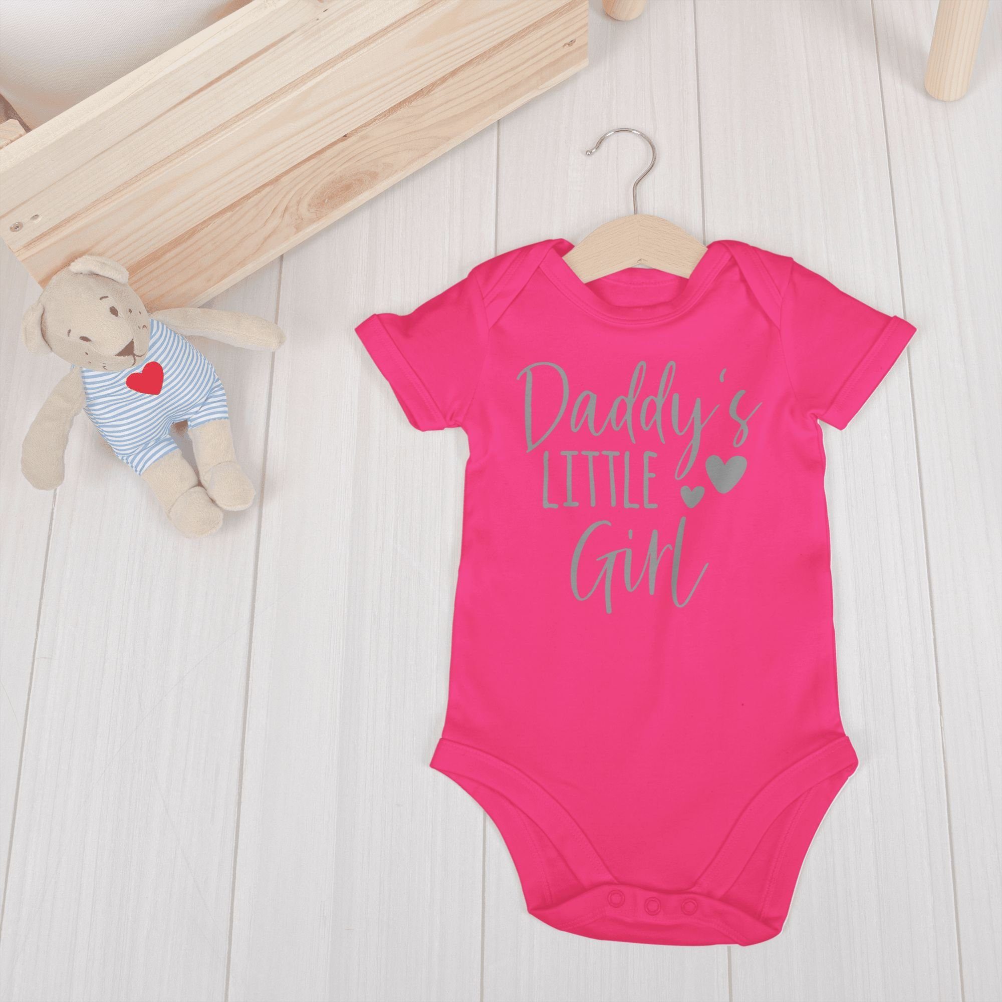 Shirtracer Shirtbody Daddy's little Girl I Papas kleines Mädchen Geschenk Vatertag Baby