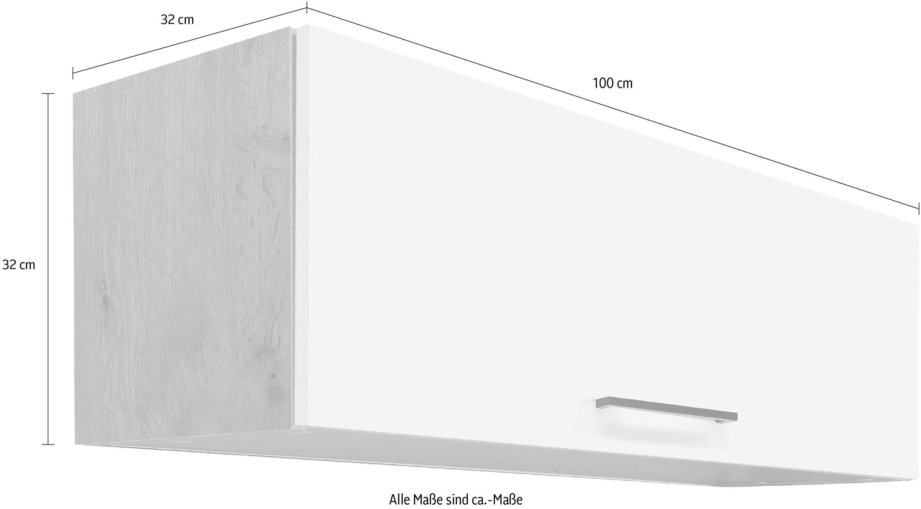 Flex-Well Klapphängeschrank Vintea (B x H x T) 100 x 32 x 32 cm, mit Klappe – Bild 3 von 5