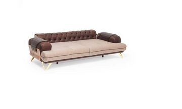 JVmoebel Chesterfield-Sofa Dreisitzer Couch Möbel Italienisches Design Sofa