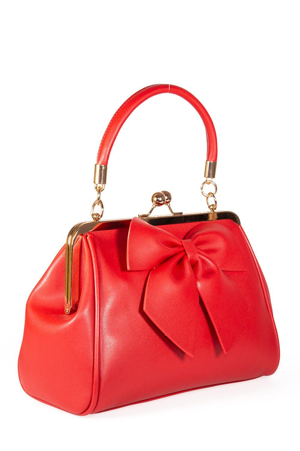 Banned Handtasche Lockwood Bow Rot, Inklusive Schultergurt