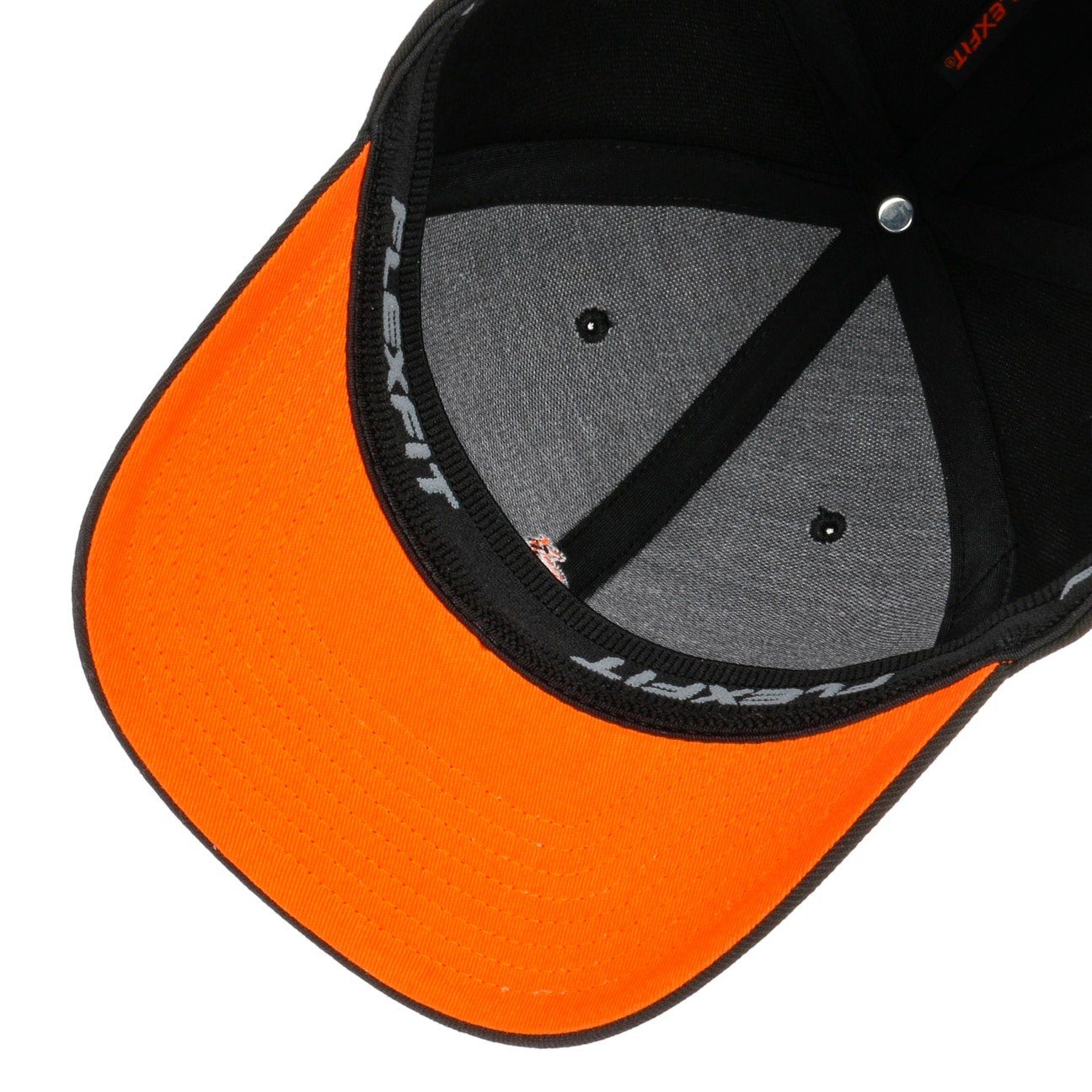 (1-St) geschlossen Baseballcap Kangol schwarz-orange Baseball Hinten Cap