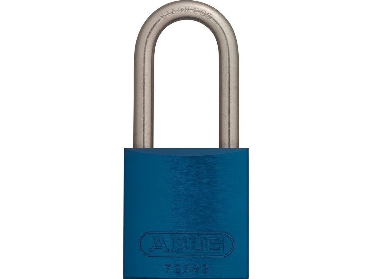 ABUS Vorhängeschloss 72LL/40 blau, mit Schlüssel