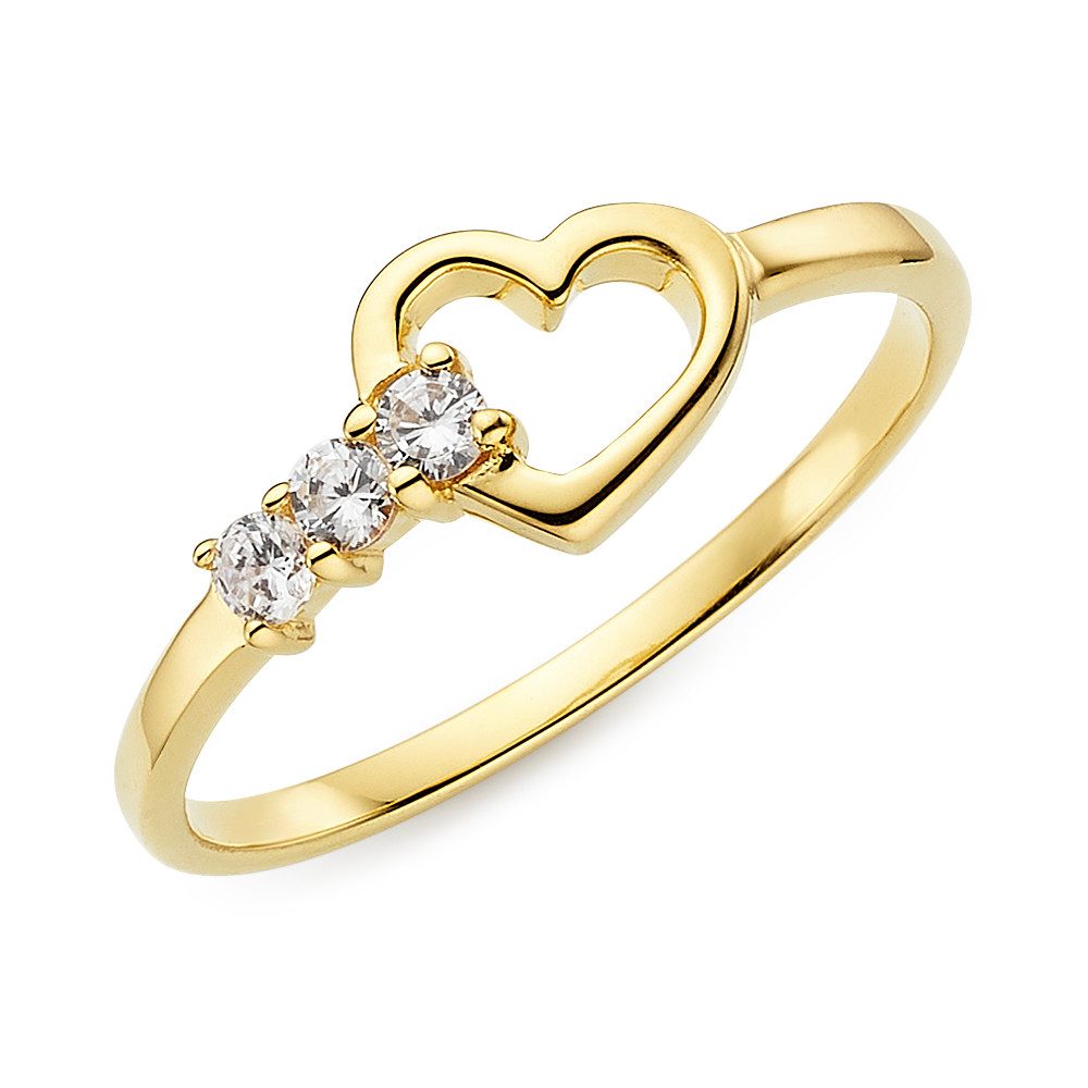 Aniston JEWELRY & WATCHES Fingerring Schmuck Geschenk Silbering mit Herzchen, mit Zirkonia (synth). € 49,50
