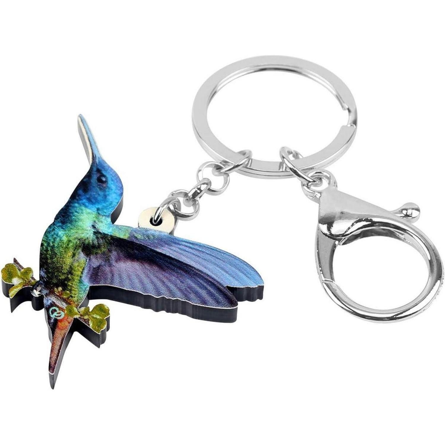 LuxusKollektion Schlüsselanhänger Schlüsselanhänger Kolibri Acryl Grün