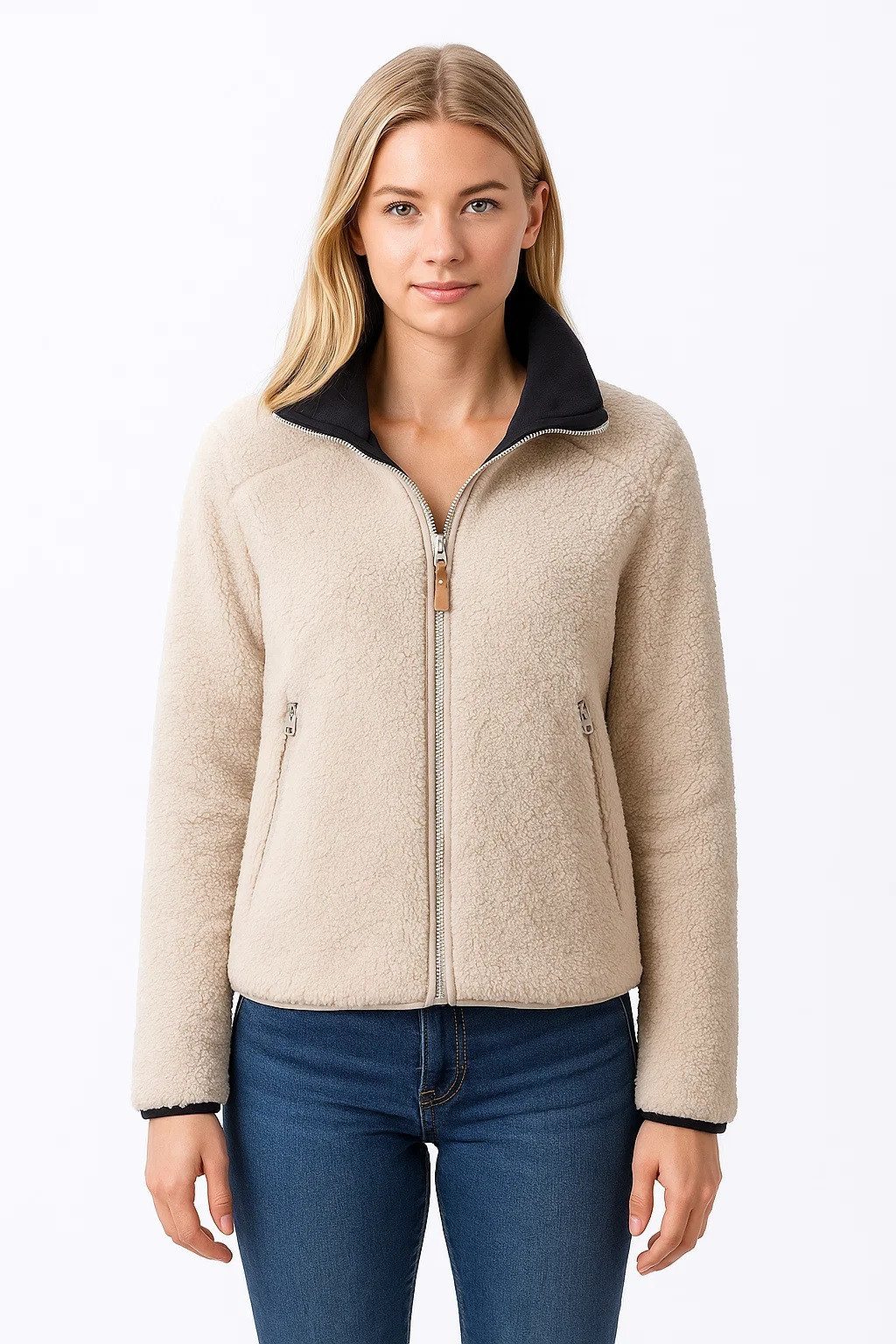 LPO Fleecejacke Femke II mit Langhaarfleece