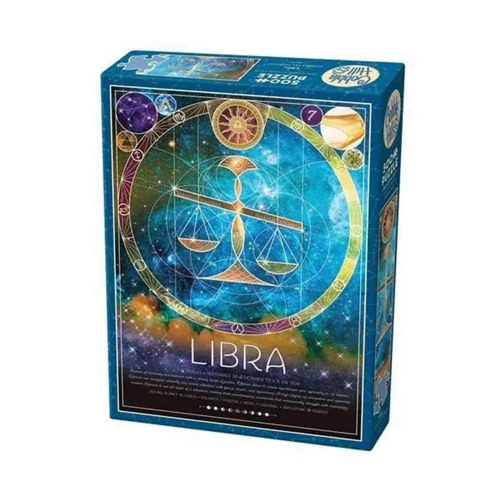 BrainBox Puzzle Sternzeichen Waage 500 Teile, 500 Puzzleteile