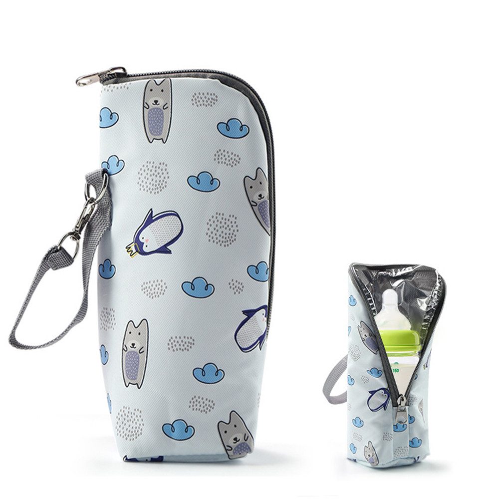 Coonoor Wickeltasche Baby Flaschen Isolierbeutel Tragbare Isoliertasche für Milchflaschen