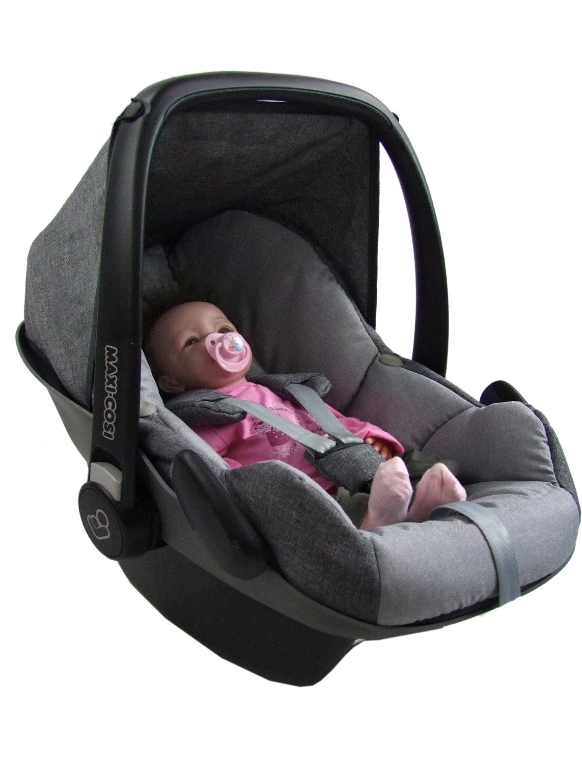 BambiniWelt by Rafael K. Babyschale Ersatzbezug kompatibel mit Maxi Cosi Pebble Babyschale 5-tlg, ab: 0+, bis: 14 Monate – Bild 2 von 5