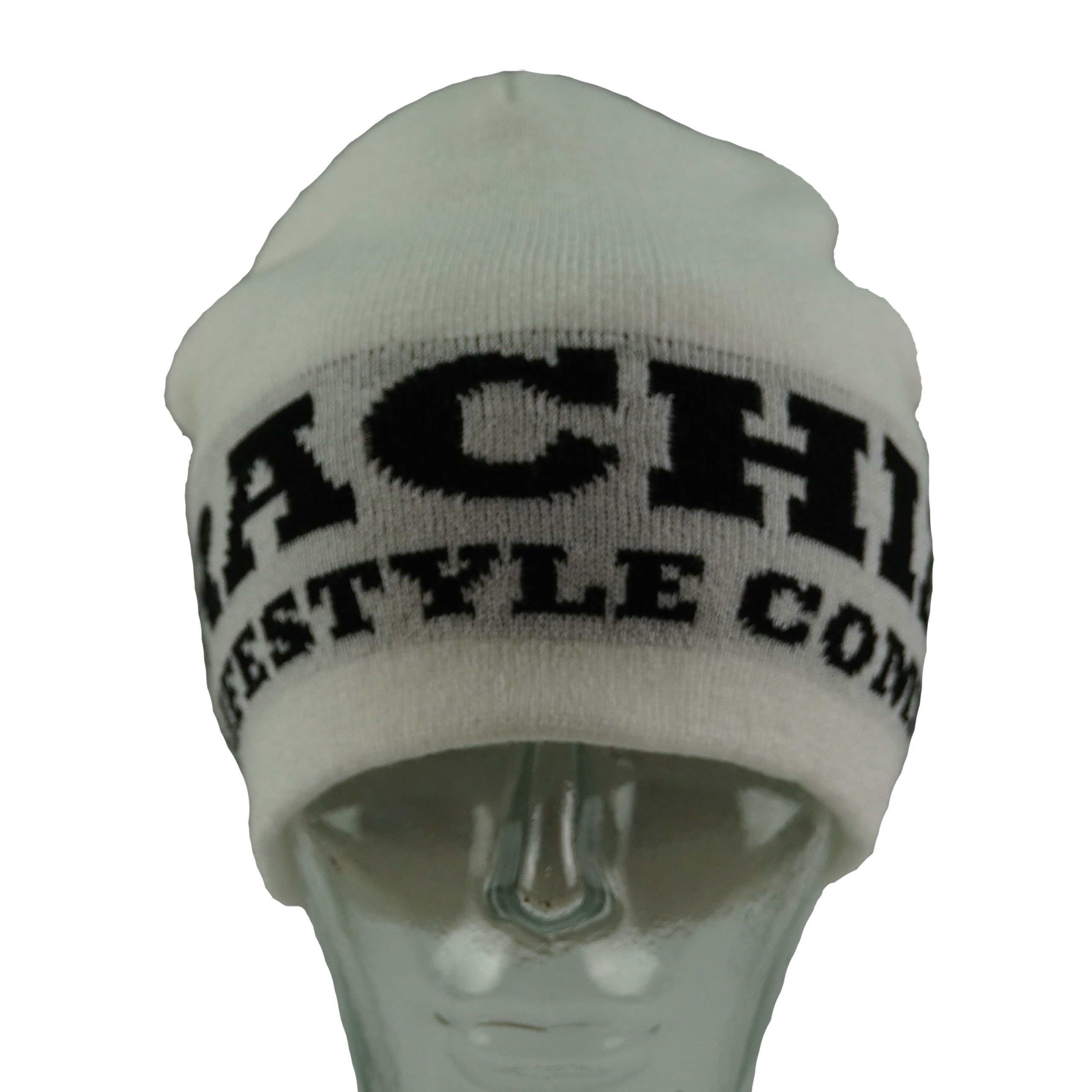 Beanie Brachial Beanie "Frozen" weiß/schwarz