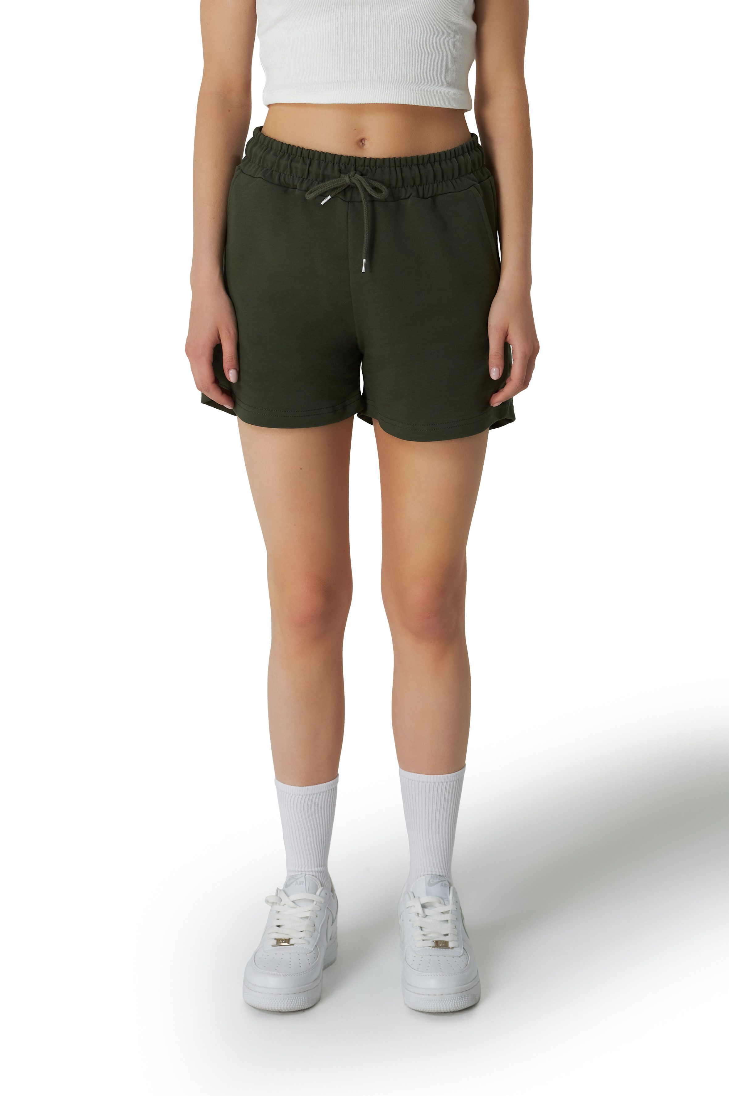 ROSS CAMP Sweatshorts Kurze Hose Damen Shorts Lycra