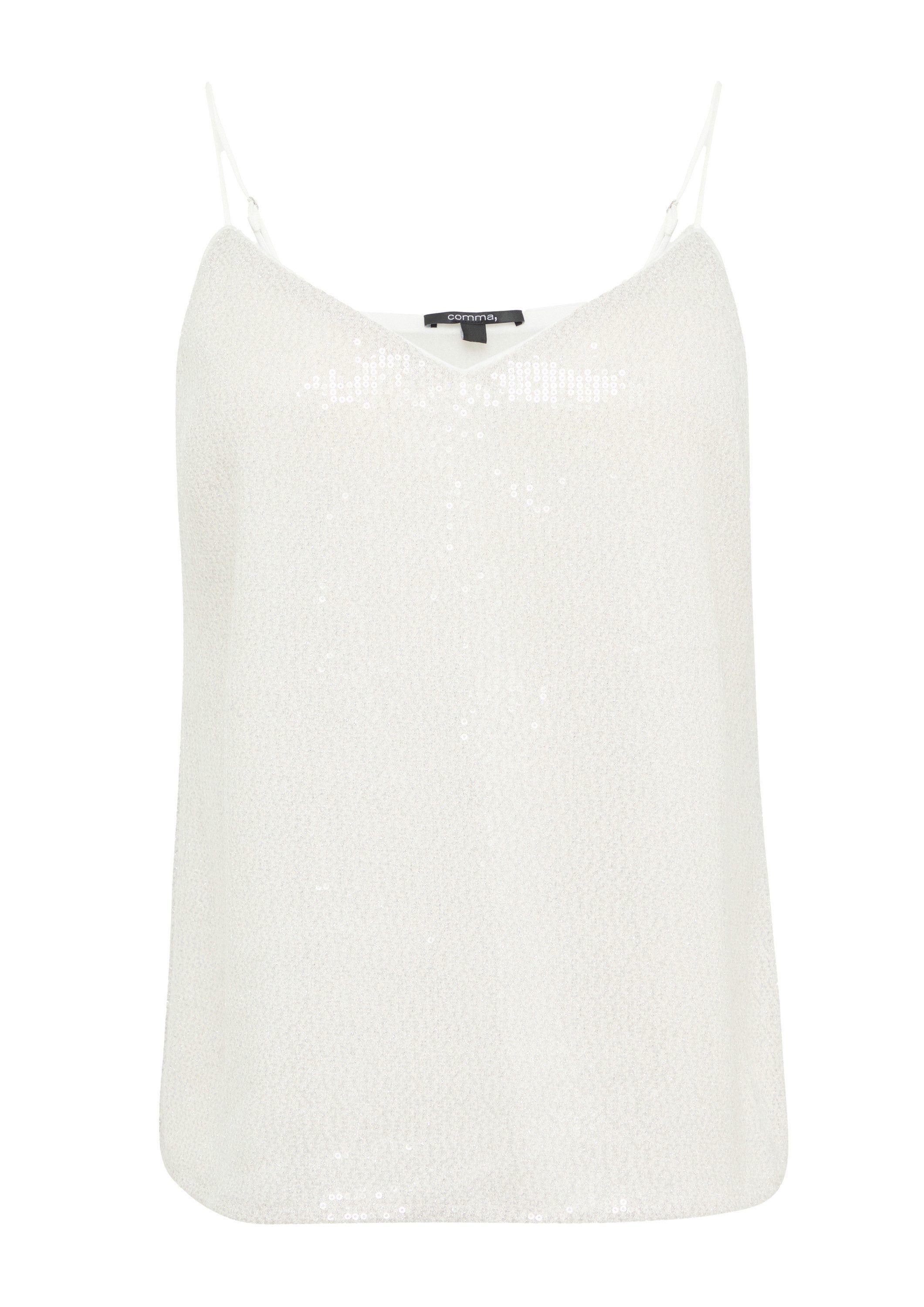 comma Blusentop Bluse Festives Top mit günstig online kaufen