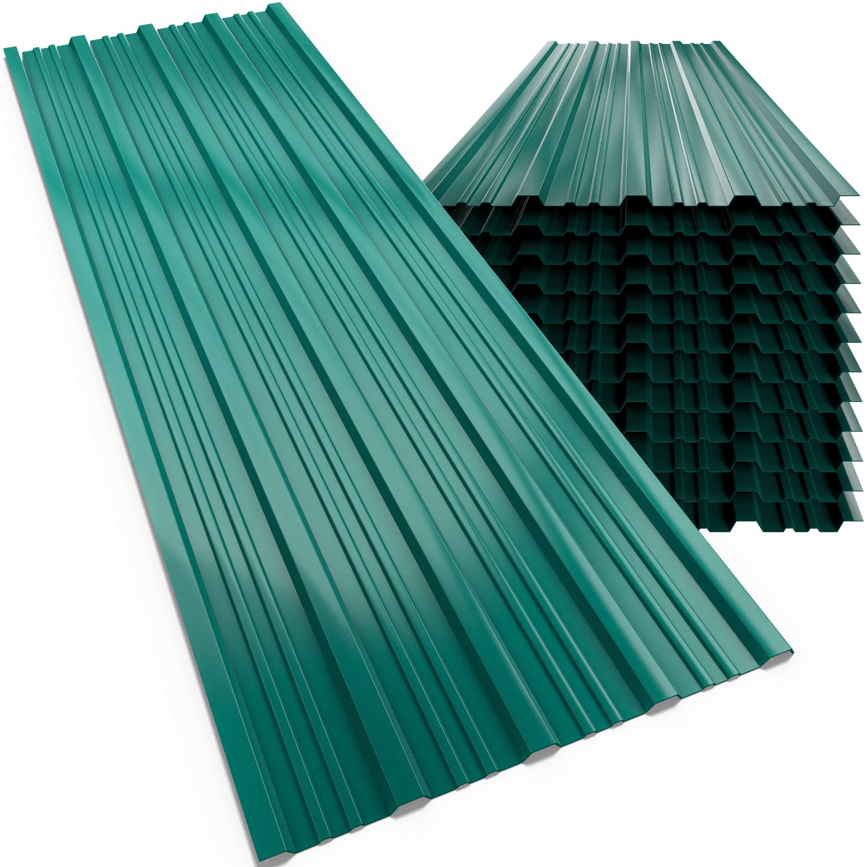 Gardebruk Gerätehaus, BxT: 46x110 cm, 28x Trapezblech 110x46cm = 14m² Verzinkt Rostresistent Wetterfest