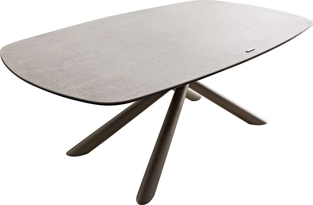 DELIFE Couchtisch Sarita, Keramik Aspetto Concreto Betonfarbig 120x70 cm Ge günstig online kaufen