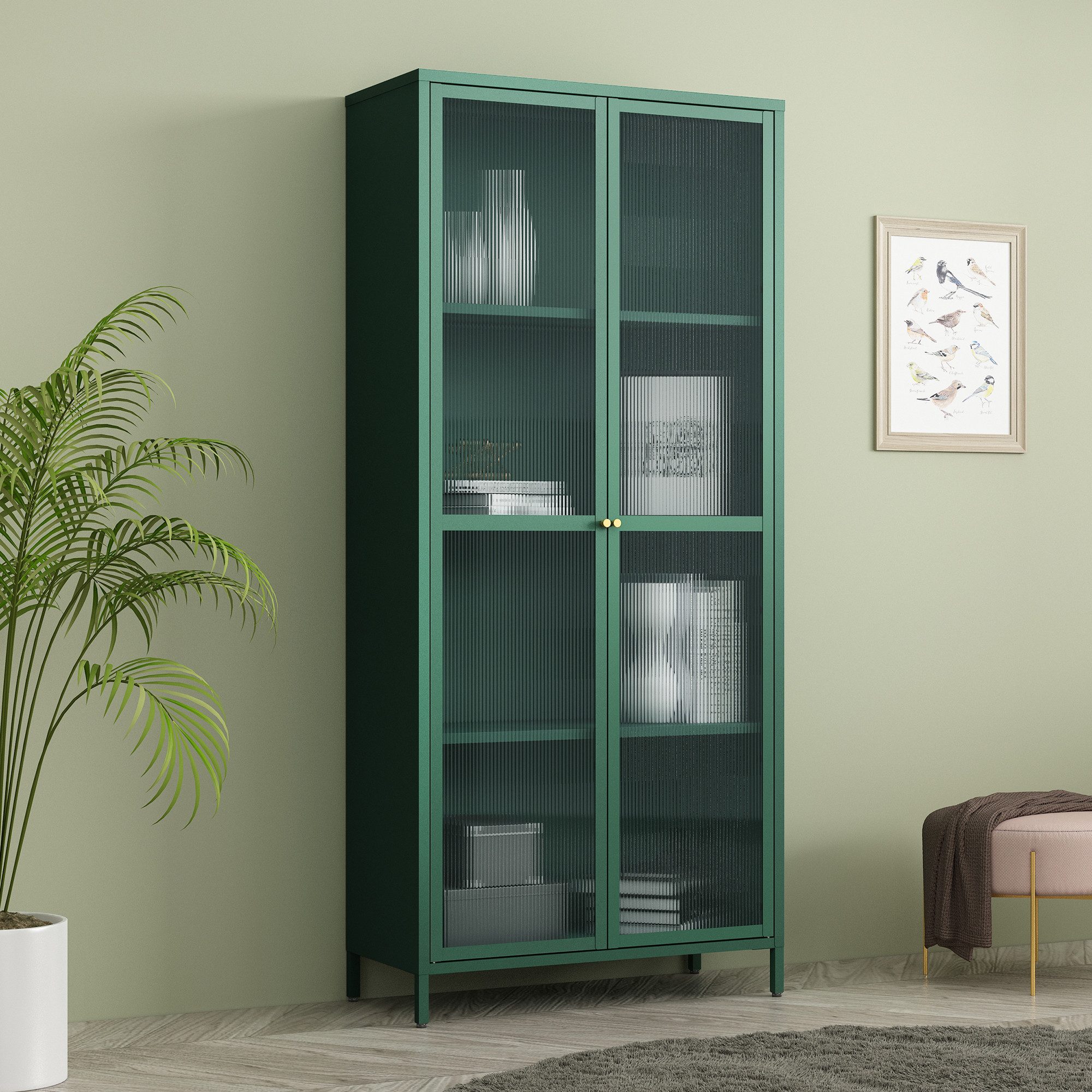 en.casa Vitrine »Säkylä« mit 2 Türen günstig online kaufen